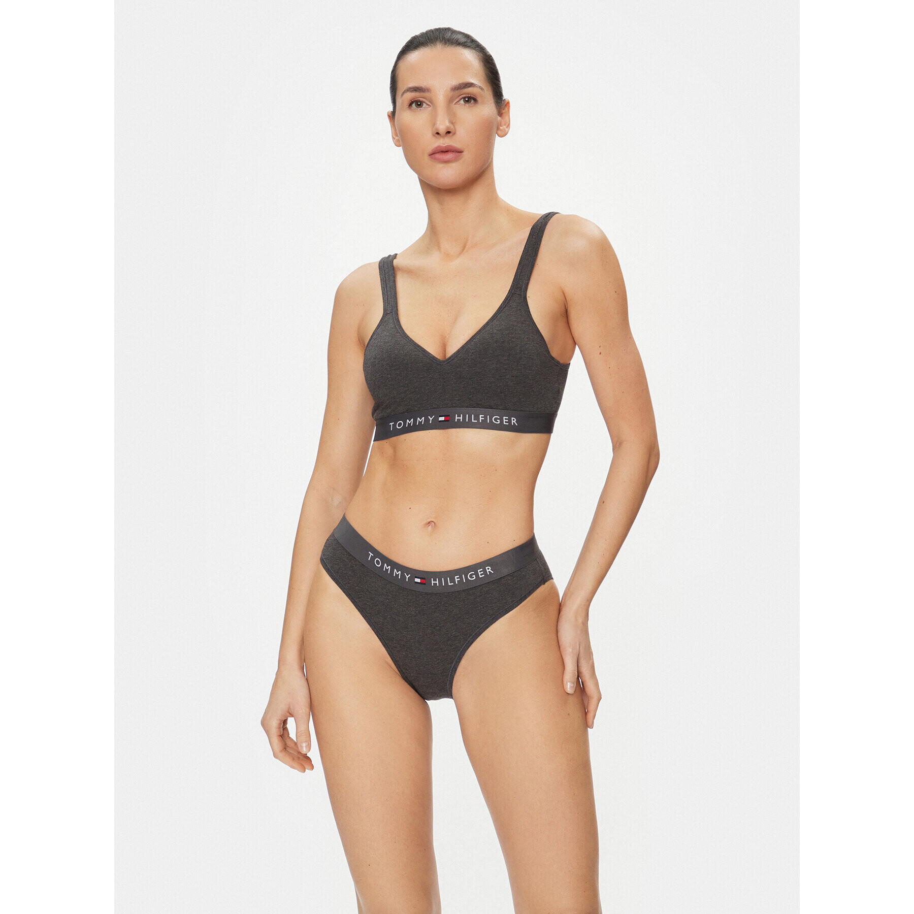 Tommy Hilfiger Sutien top UW0UW04612 Gri - Pled.ro