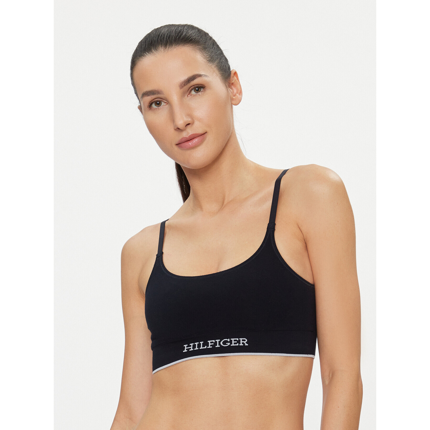 Tommy Hilfiger Sutien top UW0UW04740 Bleumarin - Pled.ro