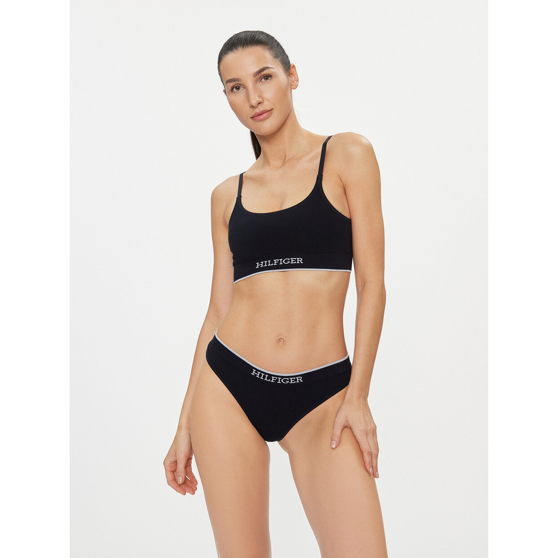 Tommy Hilfiger Sutien top UW0UW04740 Bleumarin - Pled.ro