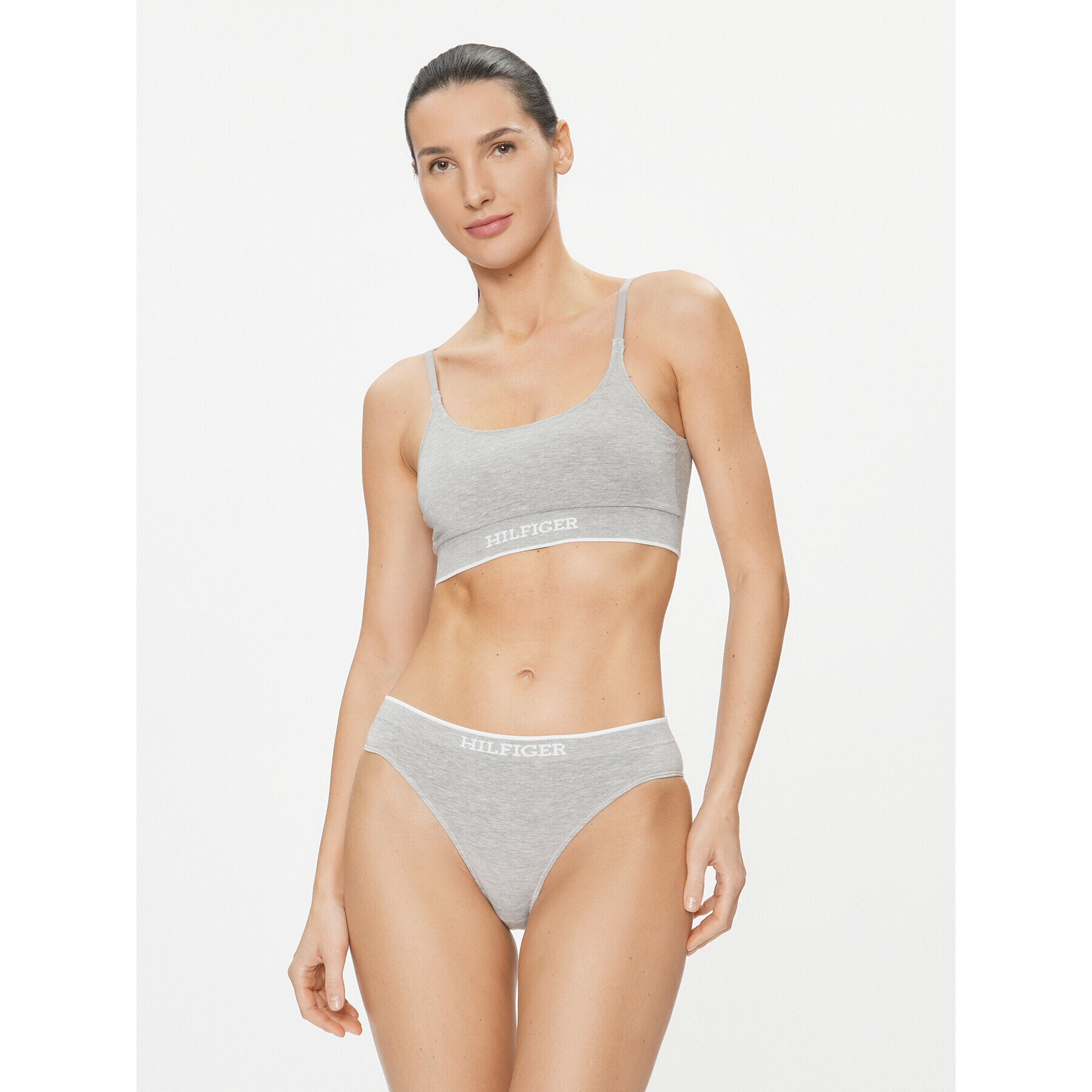 Tommy Hilfiger Sutien top UW0UW04740 Gri - Pled.ro