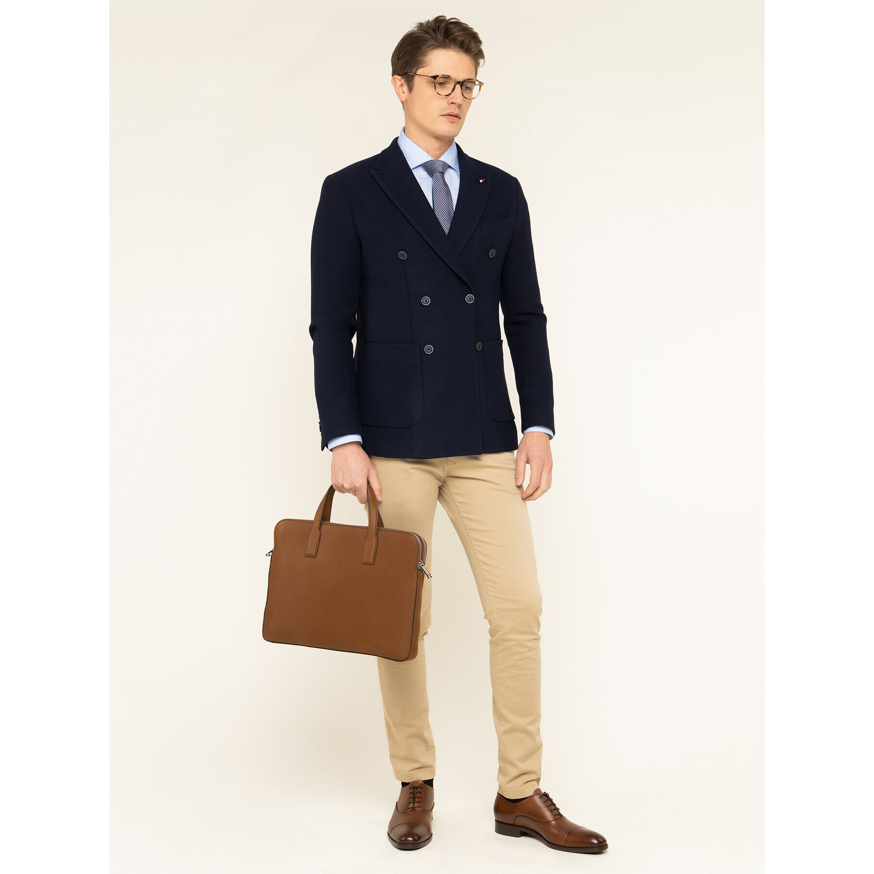 Tommy Hilfiger Tailored Cămașă Poplin Classic TT0TT06391 Albastru Slim Fit - Pled.ro