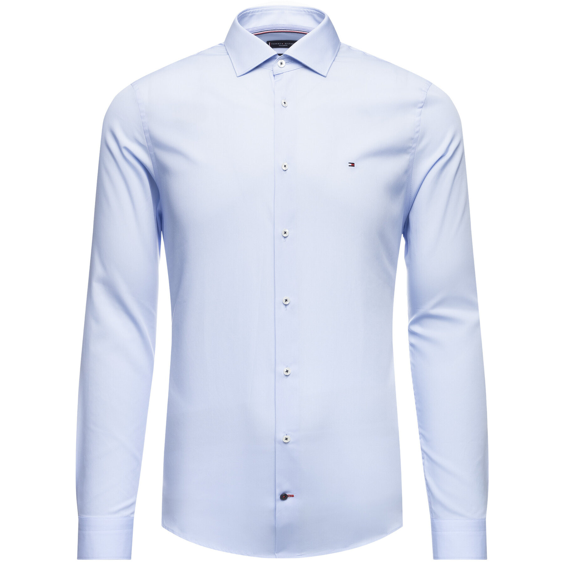 Tommy Hilfiger Tailored Cămașă Poplin Classic TT0TT06391 Albastru Slim Fit - Pled.ro