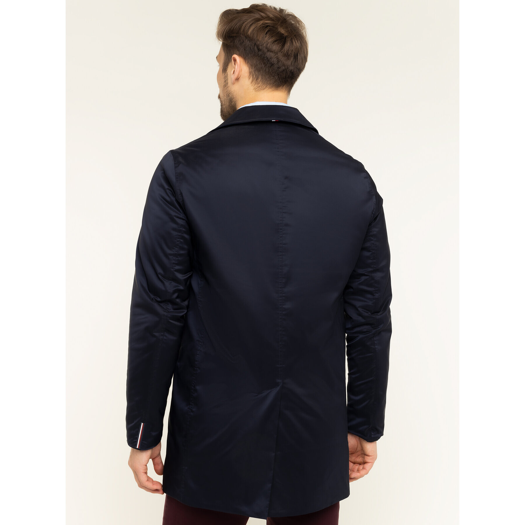 Tommy Hilfiger Tailored Palton de iarnă Carcoat TT0TT06416 Bleumarin Regular Fit - Pled.ro