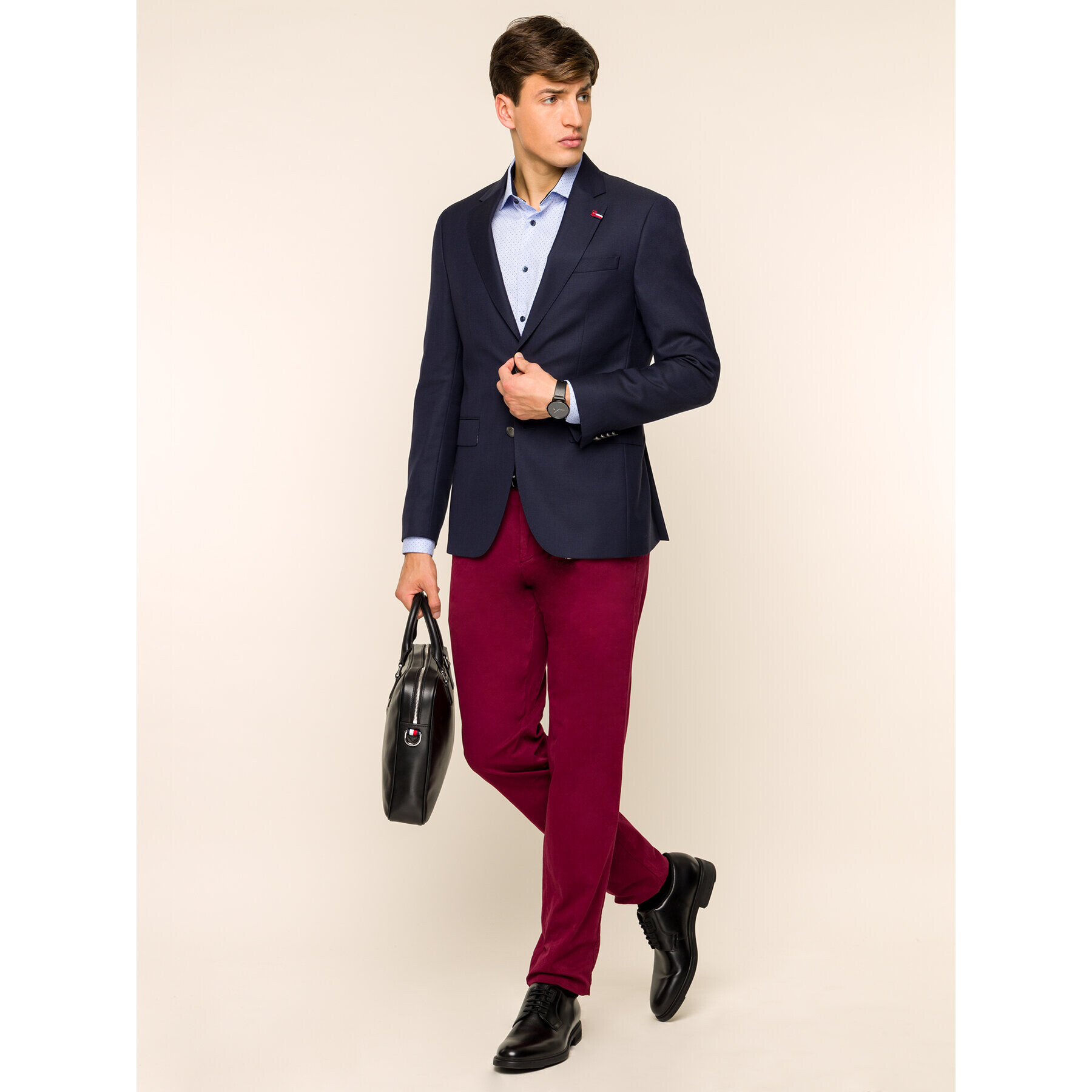 Tommy Hilfiger Tailored Sacou TT0TT02201 Bleumarin Regular Fit - Pled.ro