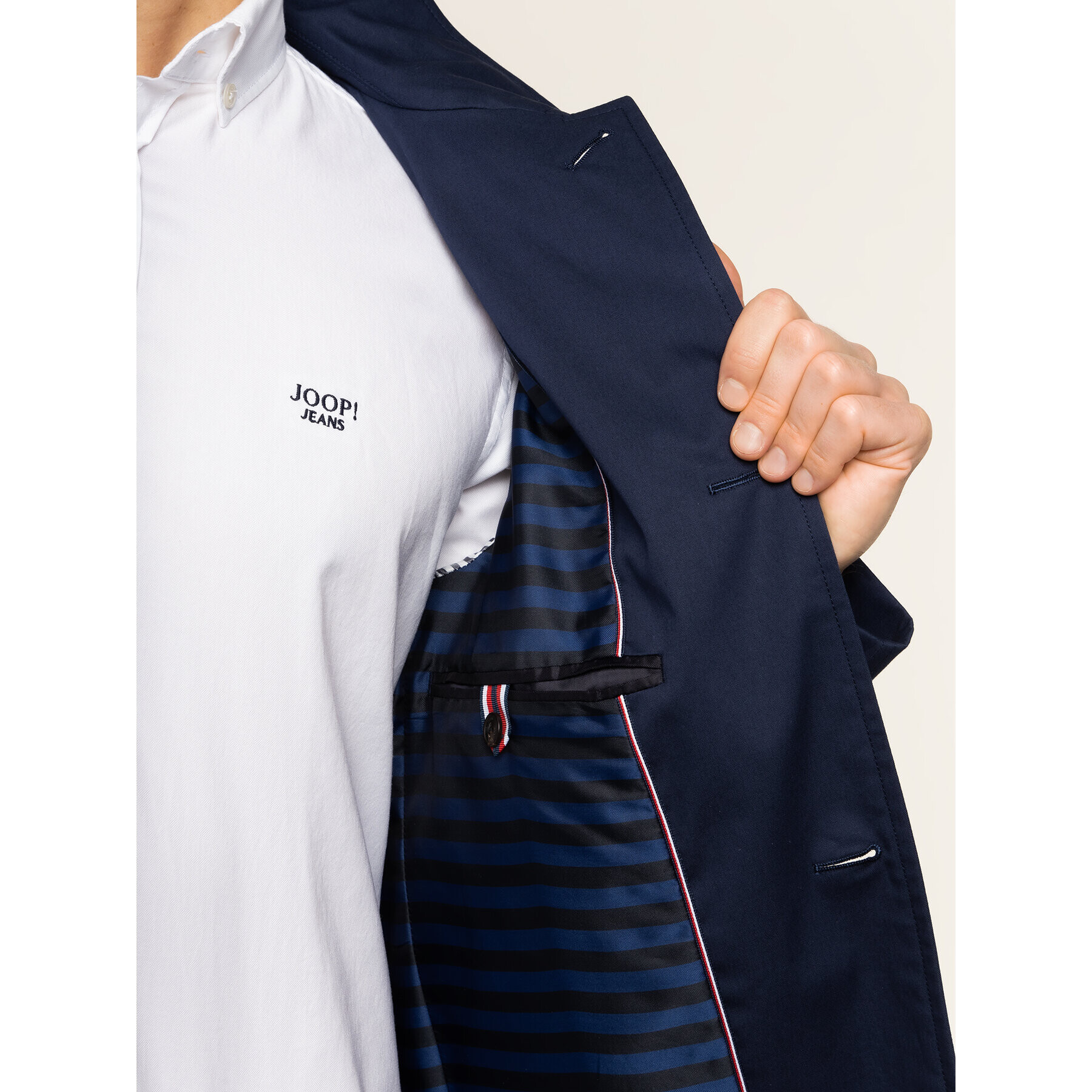 Tommy Hilfiger Tailored Trench Car TT0TT06368 Bleumarin Regular Fit - Pled.ro