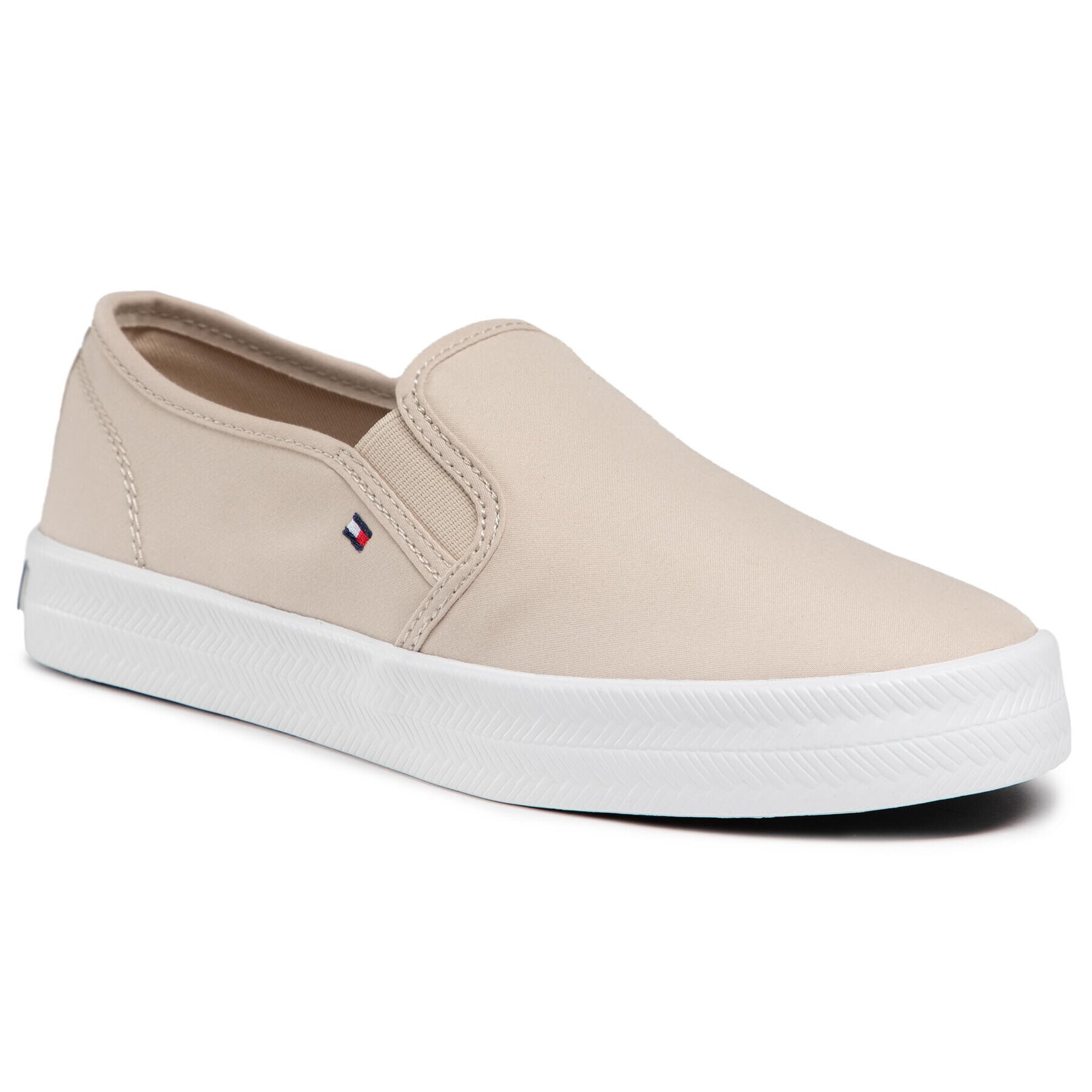 Tommy Hilfiger Teniși Essential Nautical Slip On FW0FW05535 Bej - Pled.ro