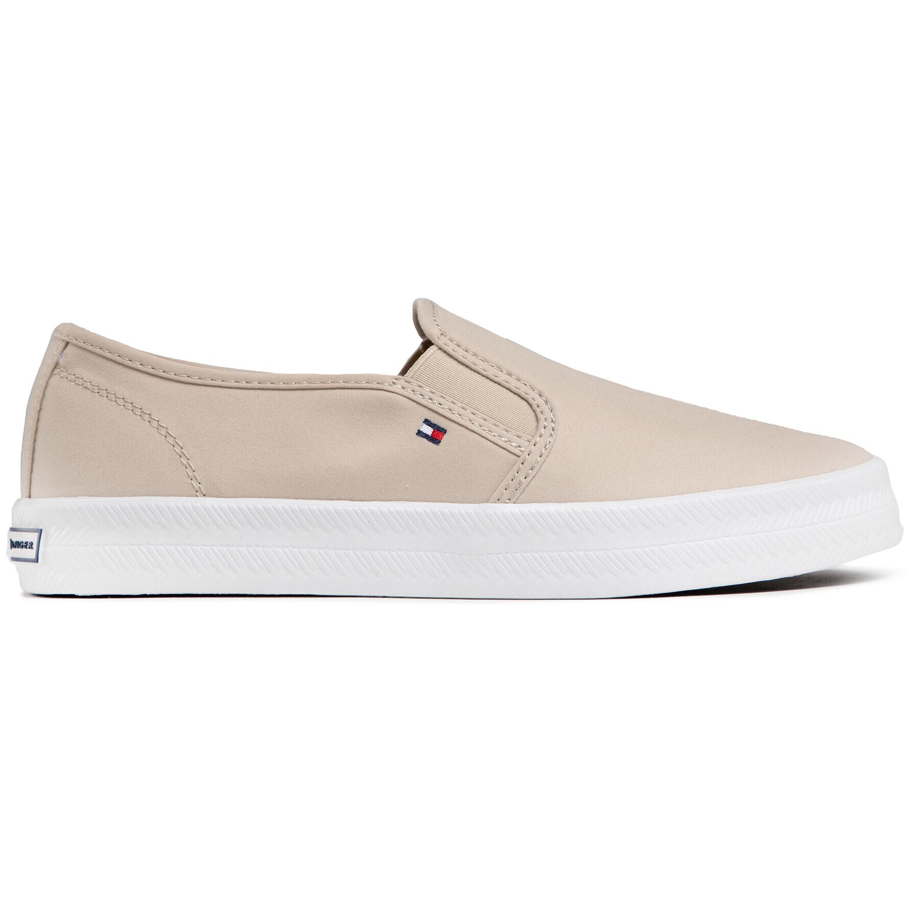 Tommy Hilfiger Teniși Essential Nautical Slip On FW0FW05535 Bej - Pled.ro