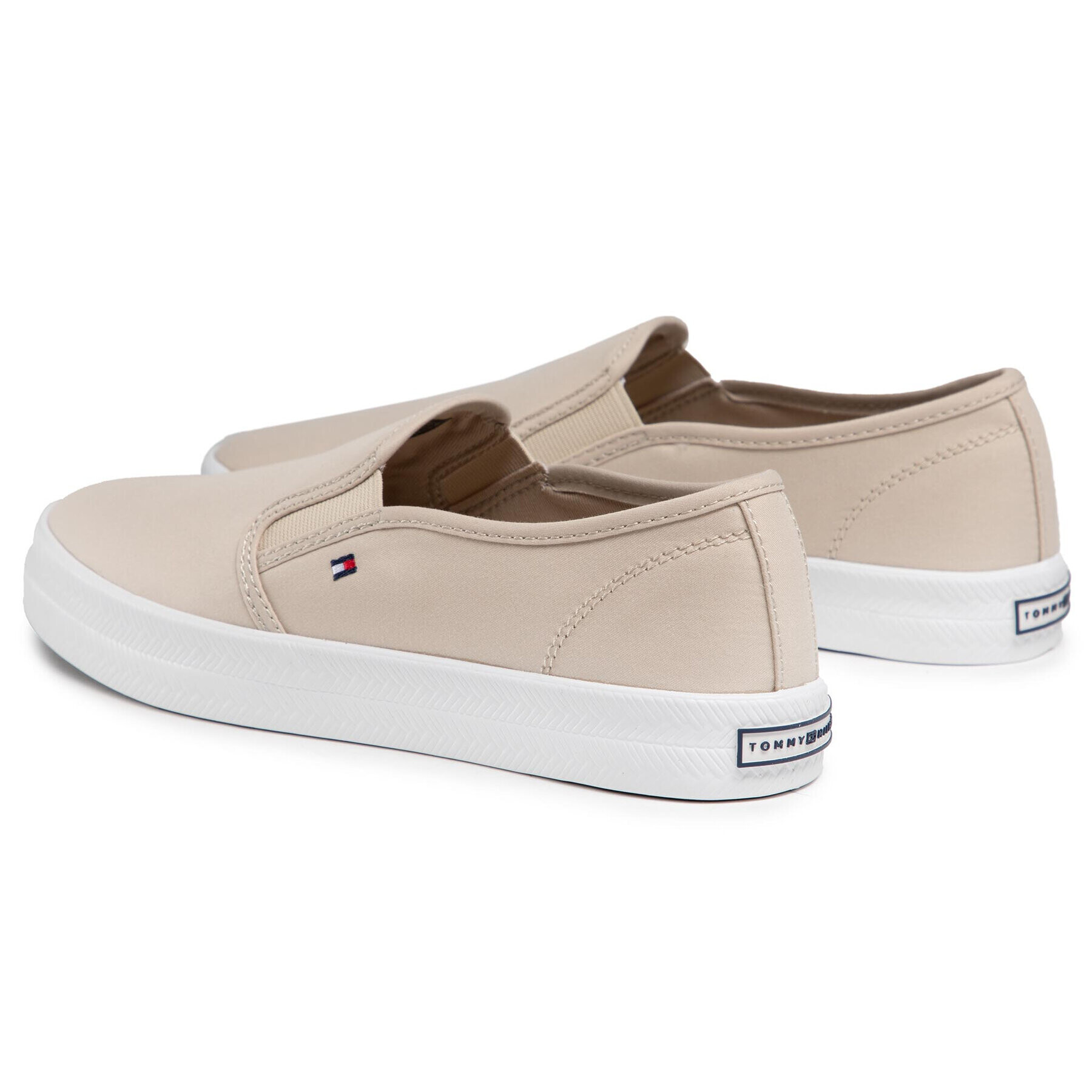 Tommy Hilfiger Teniși Essential Nautical Slip On FW0FW05535 Bej - Pled.ro