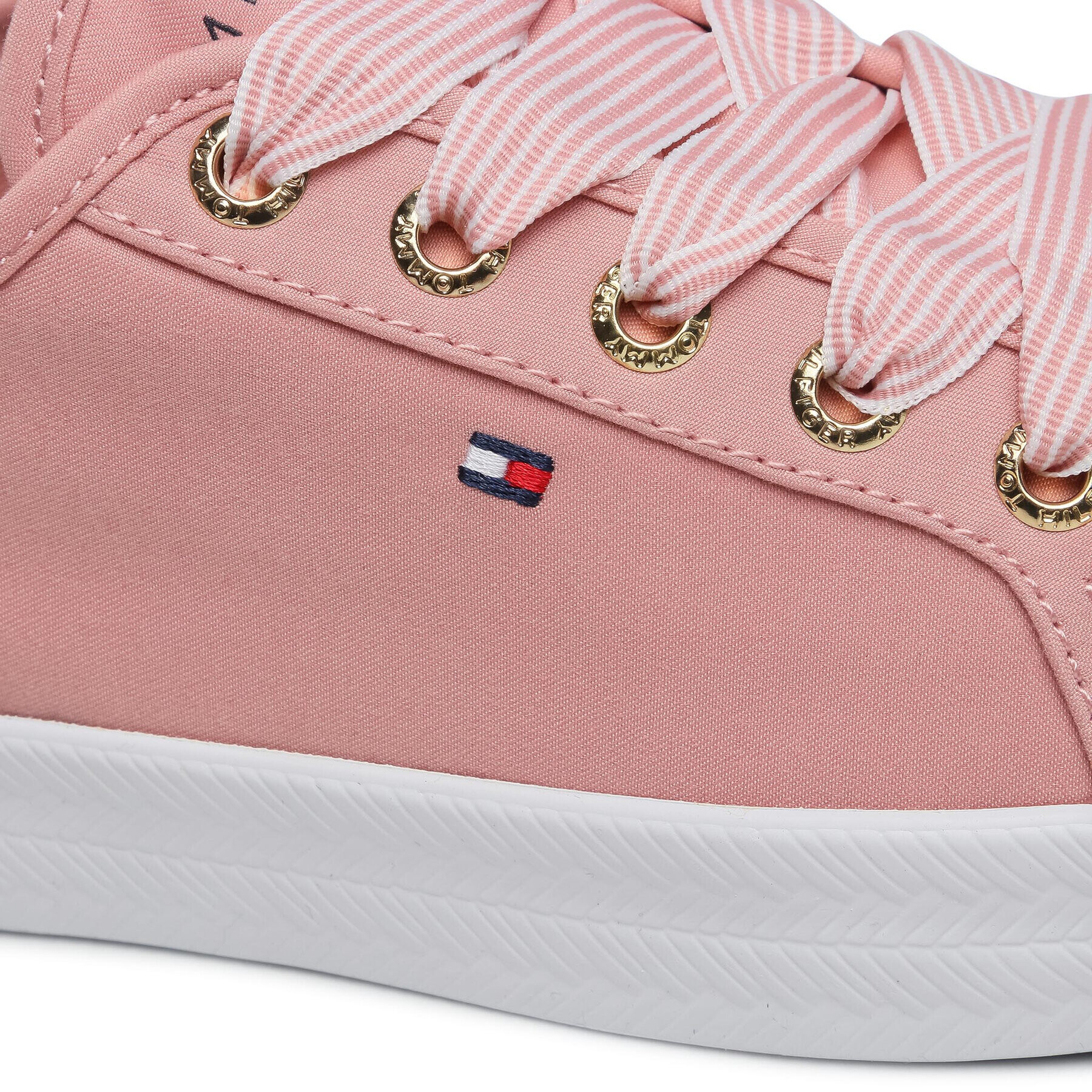 Tommy Hilfiger Teniși Essential Nautical Sneaker FW0FW04848 Roz - Pled.ro