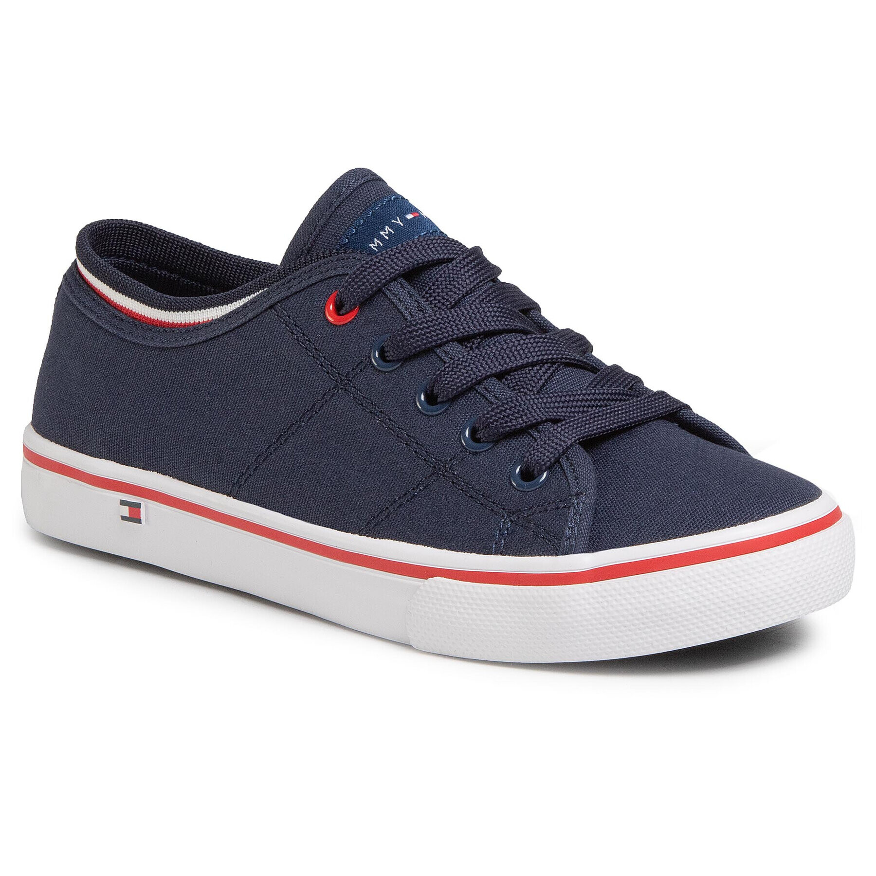 Tommy Hilfiger Teniși Low Cut Lace-Up Sneaker T3B4-30694-0034 S Bleumarin - Pled.ro