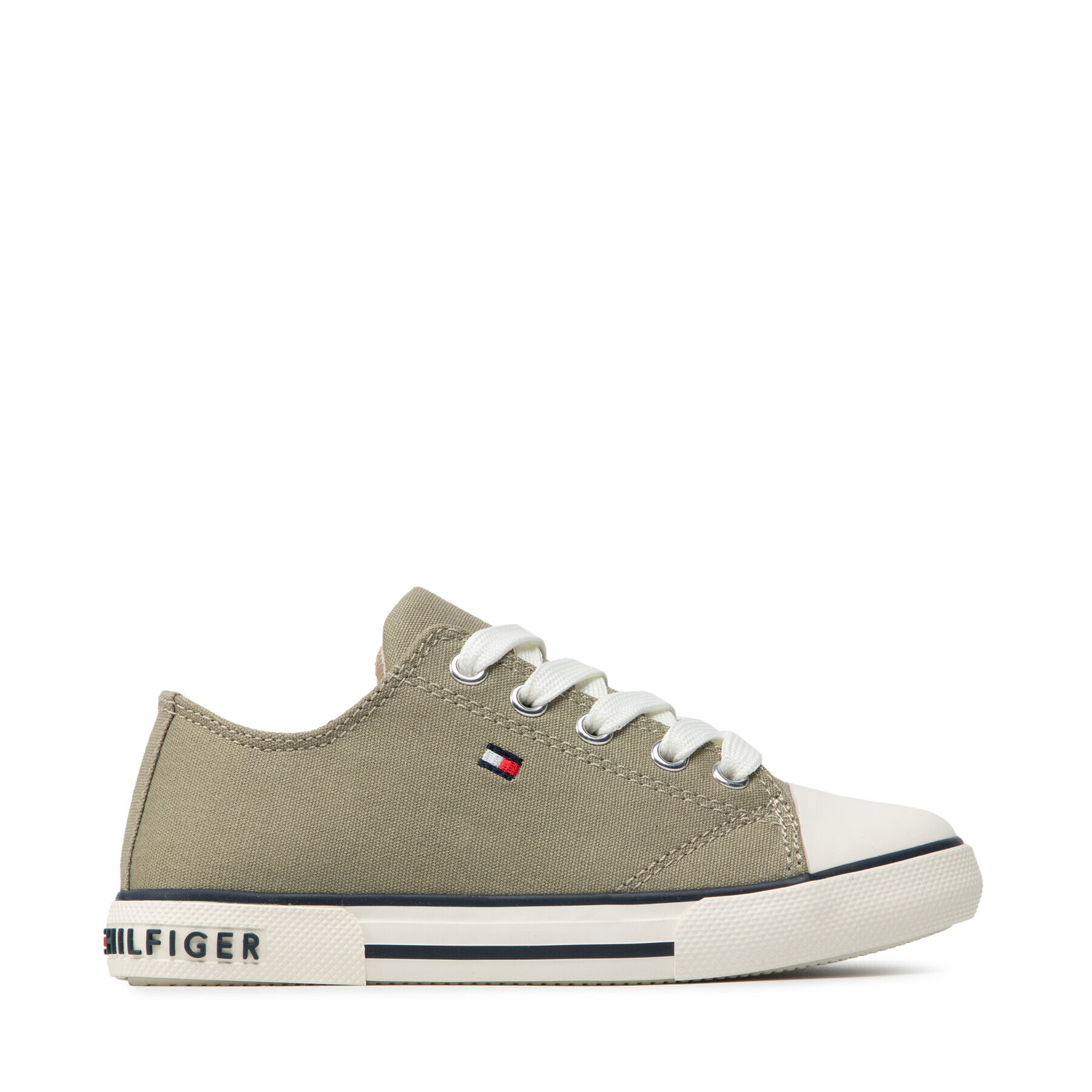 Tommy Hilfiger Teniși Low Cut Lace-Up Sneaker T3X4-32207-0890 M Verde - Pled.ro