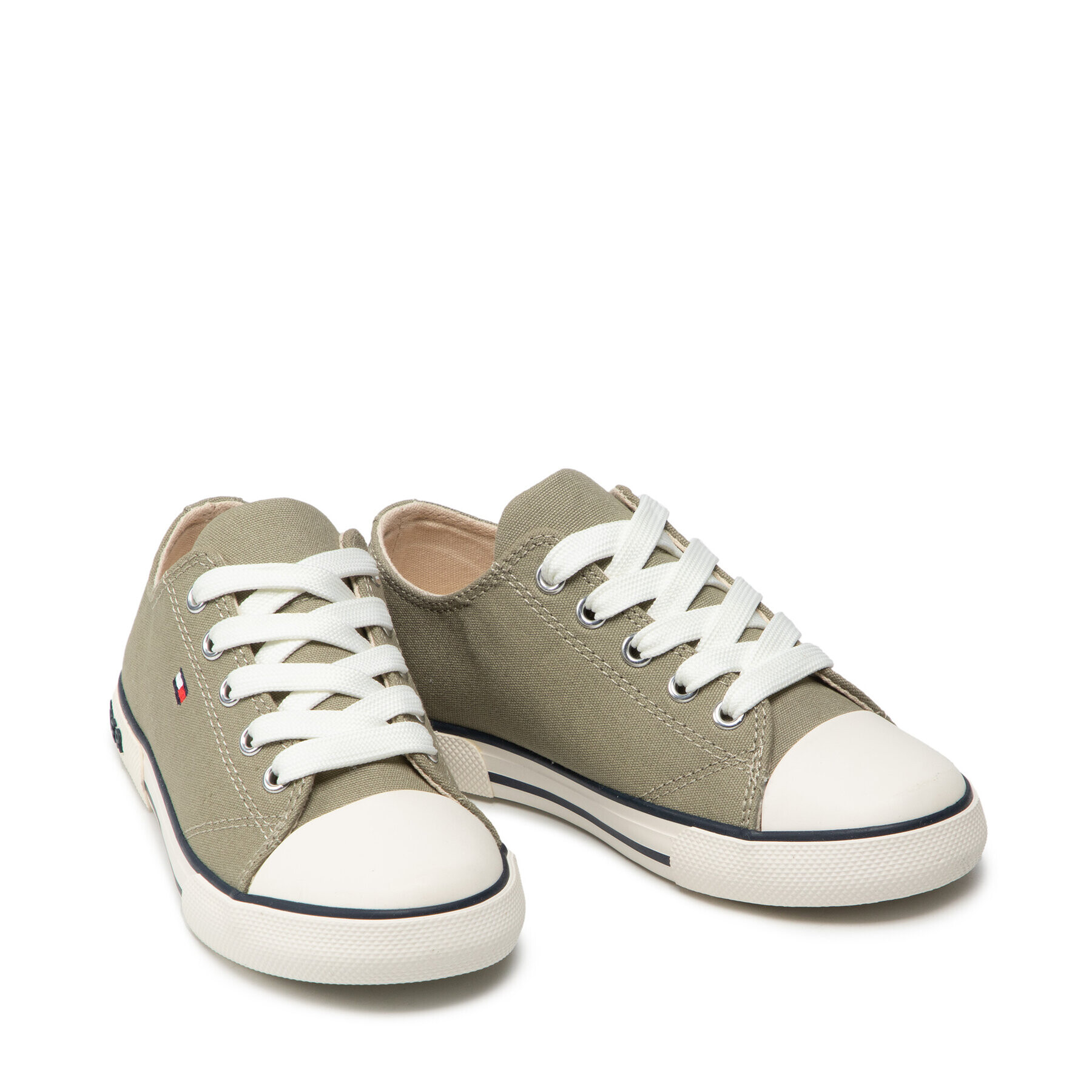 Tommy Hilfiger Teniși Low Cut Lace-Up Sneaker T3X4-32207-0890 M Verde - Pled.ro