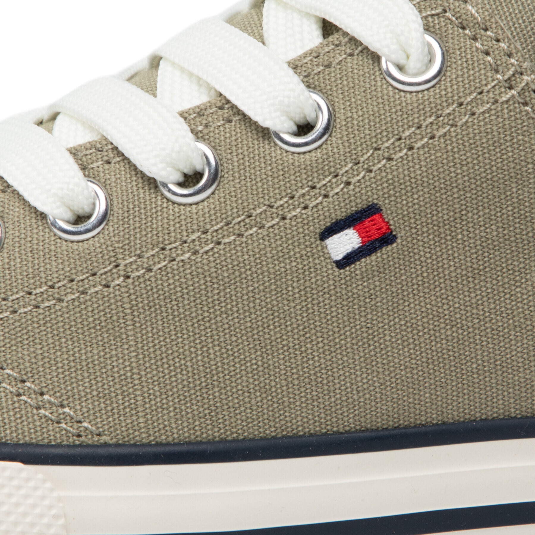 Tommy Hilfiger Teniși Low Cut Lace-Up Sneaker T3X4-32207-0890 M Verde - Pled.ro