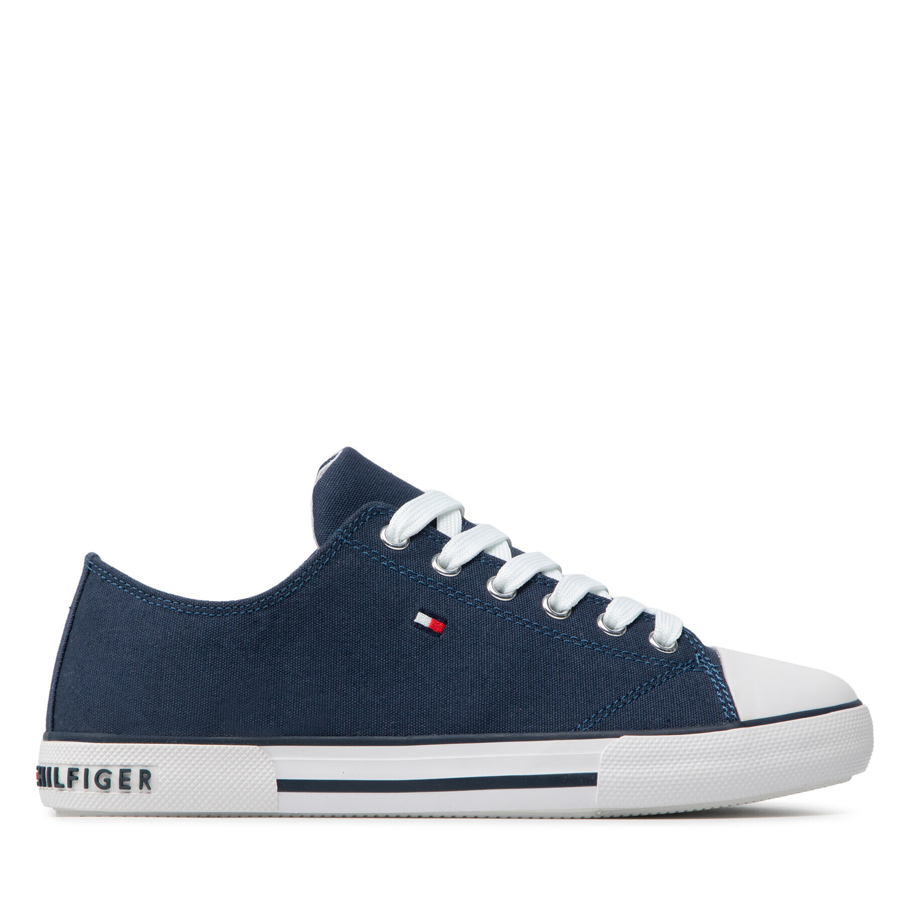 Tommy Hilfiger Teniși Low Cut Lace-Up Sneaker T3X4-32207-0890 S Bleumarin - Pled.ro