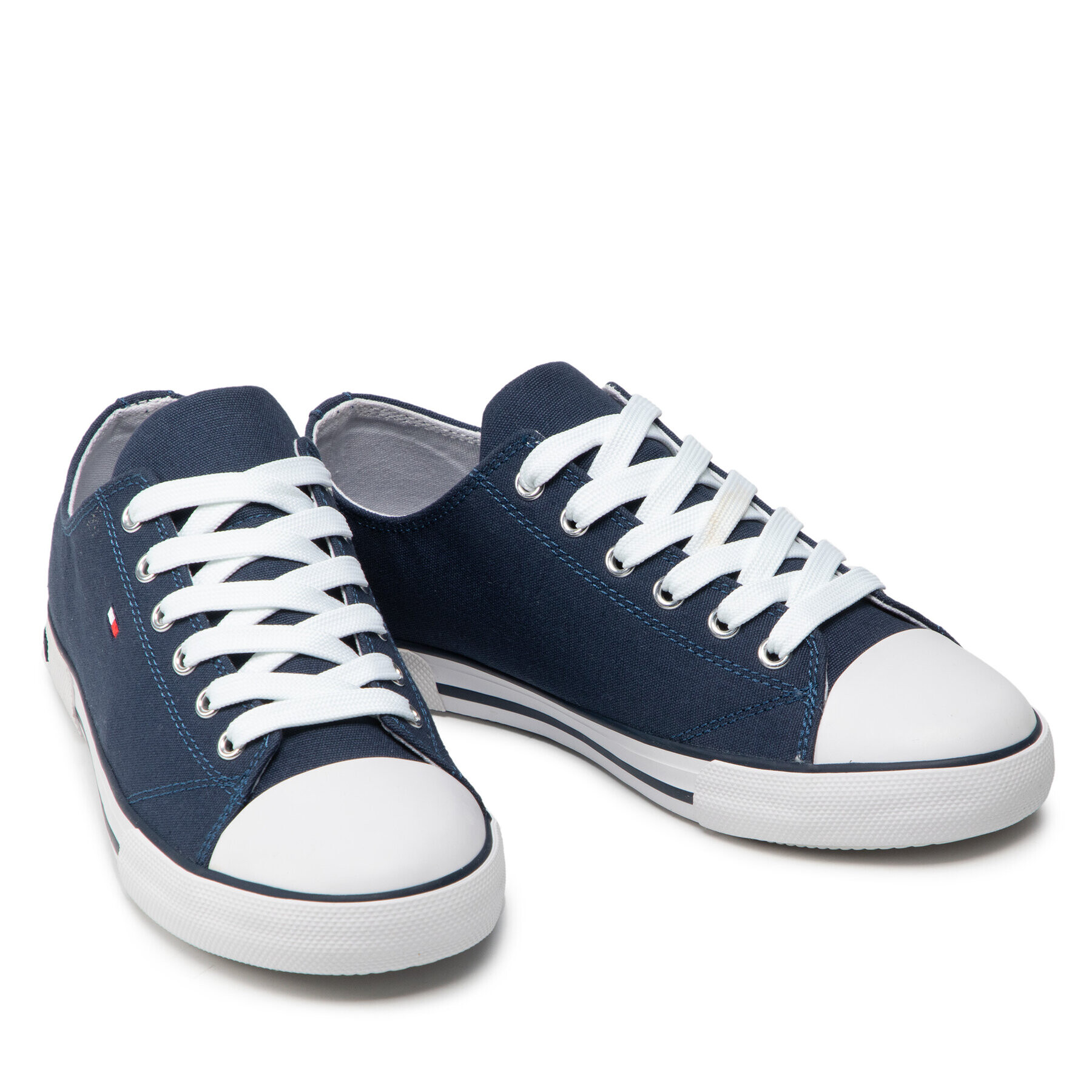 Tommy Hilfiger Teniși Low Cut Lace-Up Sneaker T3X4-32207-0890 S Bleumarin - Pled.ro