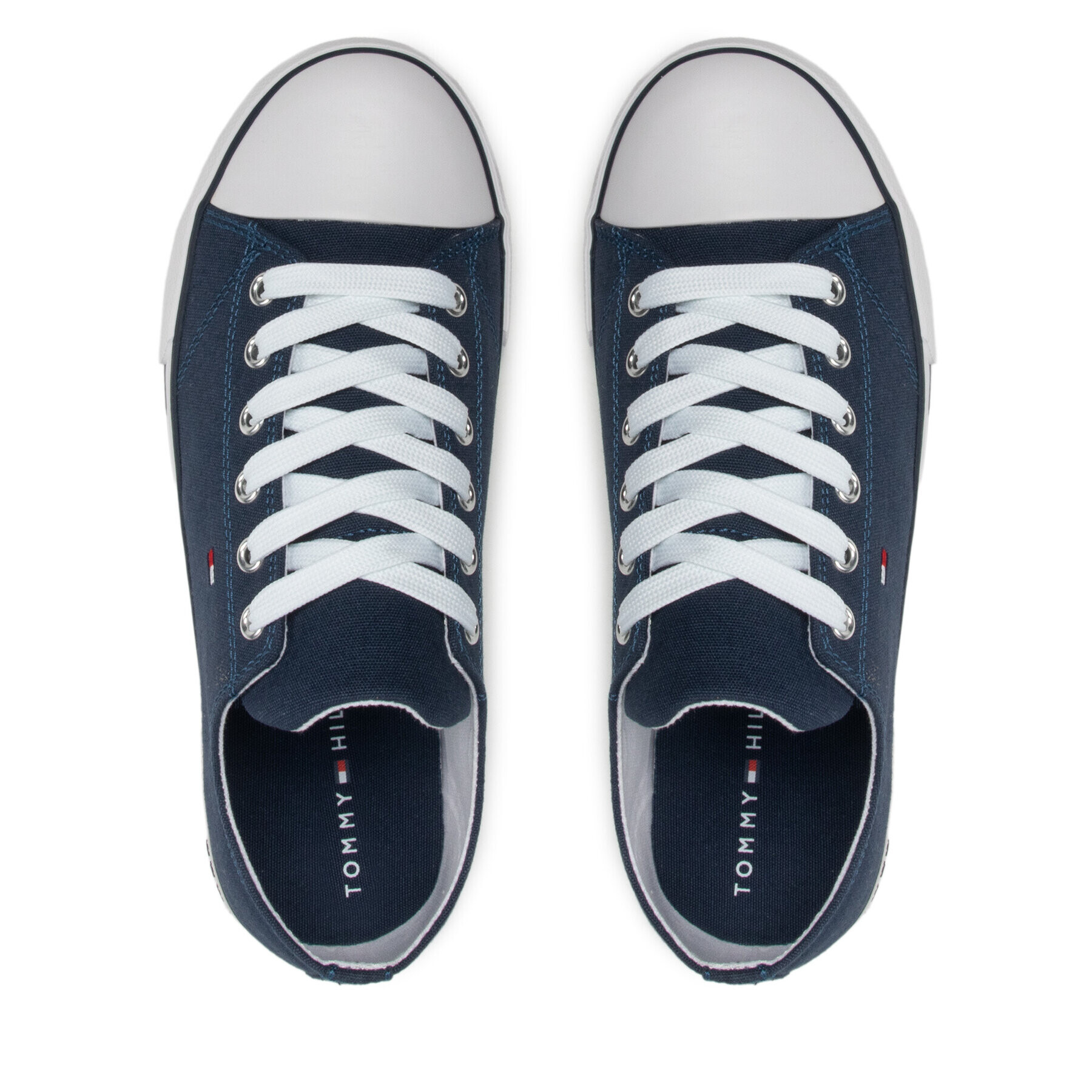 Tommy Hilfiger Teniși Low Cut Lace-Up Sneaker T3X4-32207-0890 S Bleumarin - Pled.ro