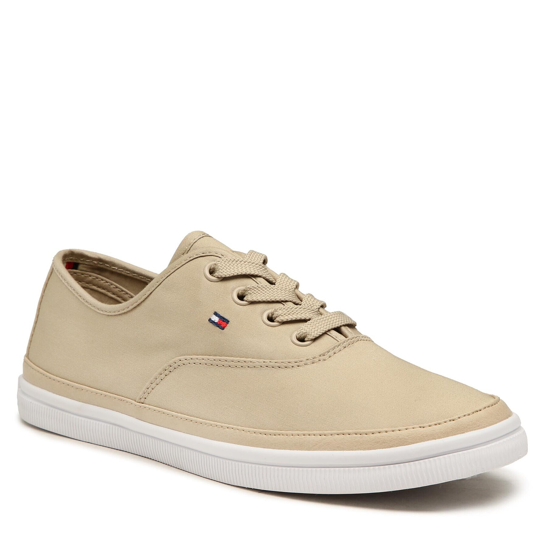 Tommy Hilfiger Teniși Essential Kesha Lace Sneaker FW0FW06955 Bej - Pled.ro