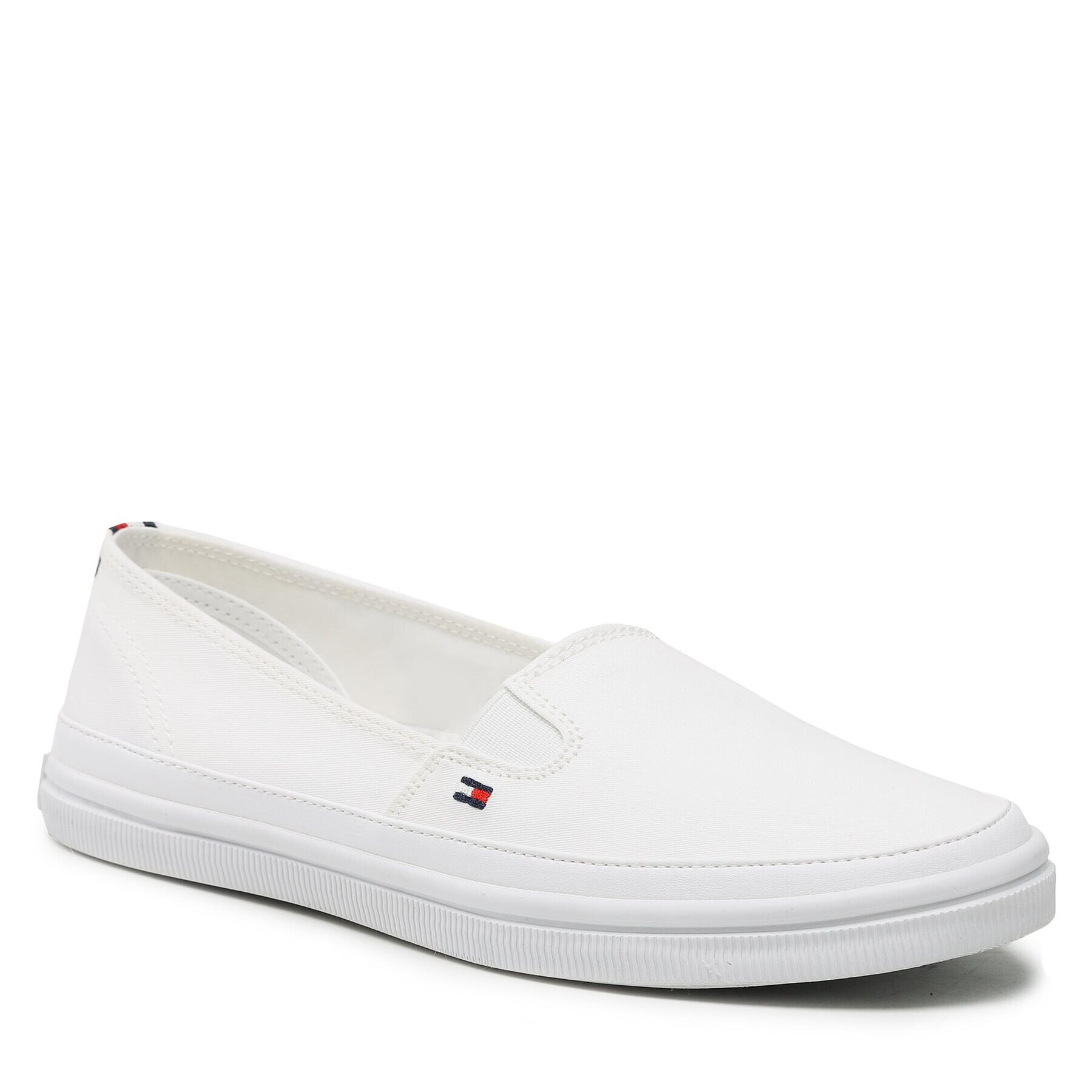 Tommy Hilfiger Teniși Essential Kesha Slip-On FW0FW07121 Alb - Pled.ro