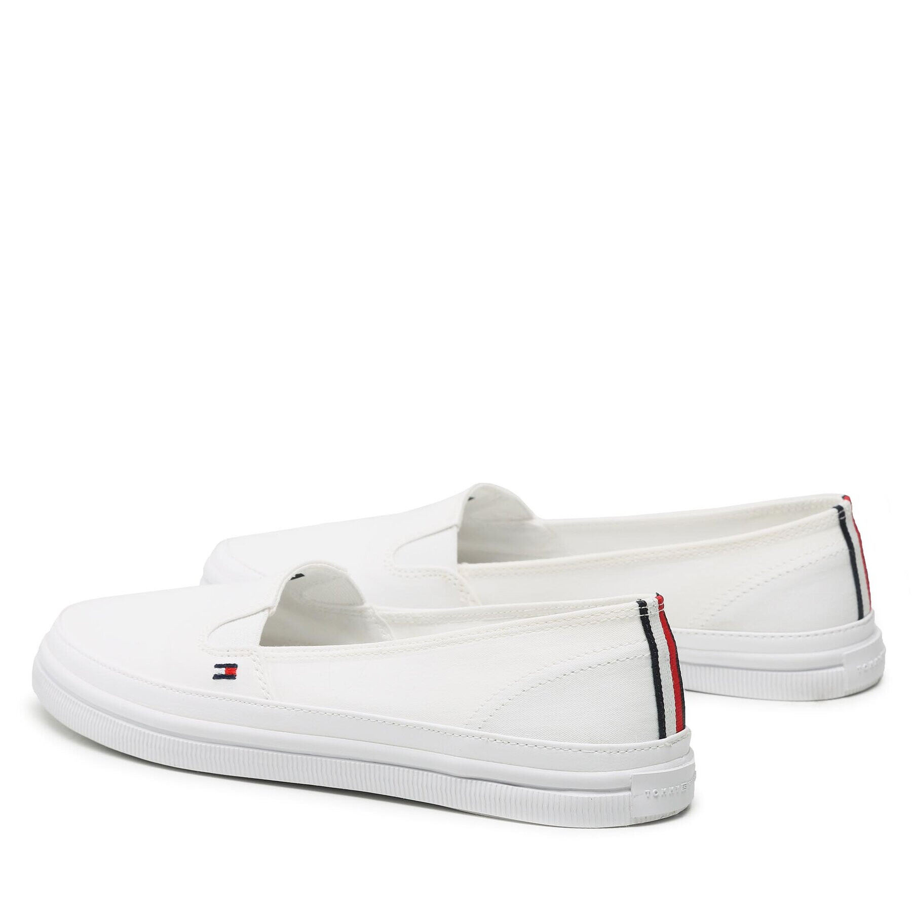 Tommy Hilfiger Teniși Essential Kesha Slip-On FW0FW07121 Alb - Pled.ro