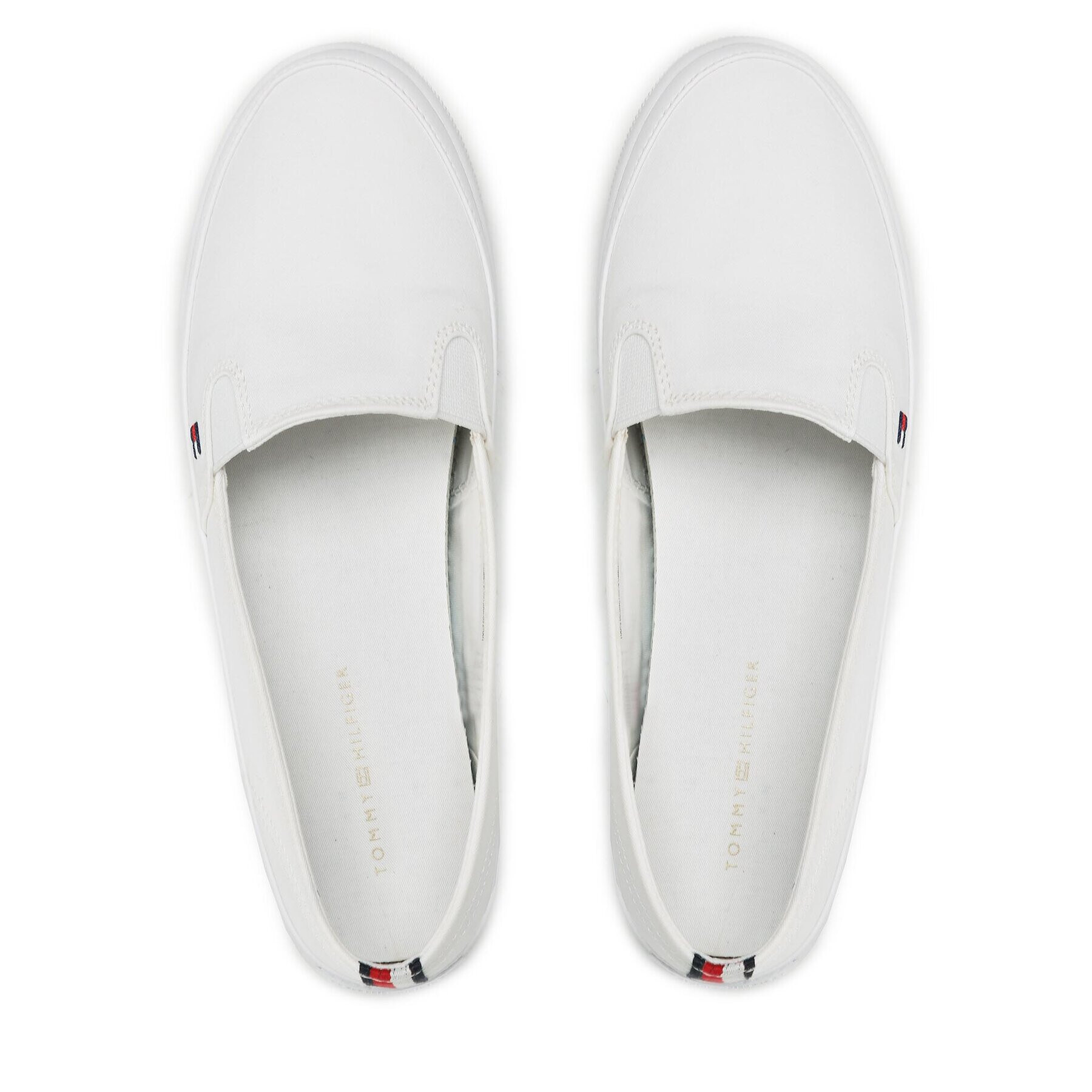 Tommy Hilfiger Teniși Essential Kesha Slip-On FW0FW07121 Alb - Pled.ro