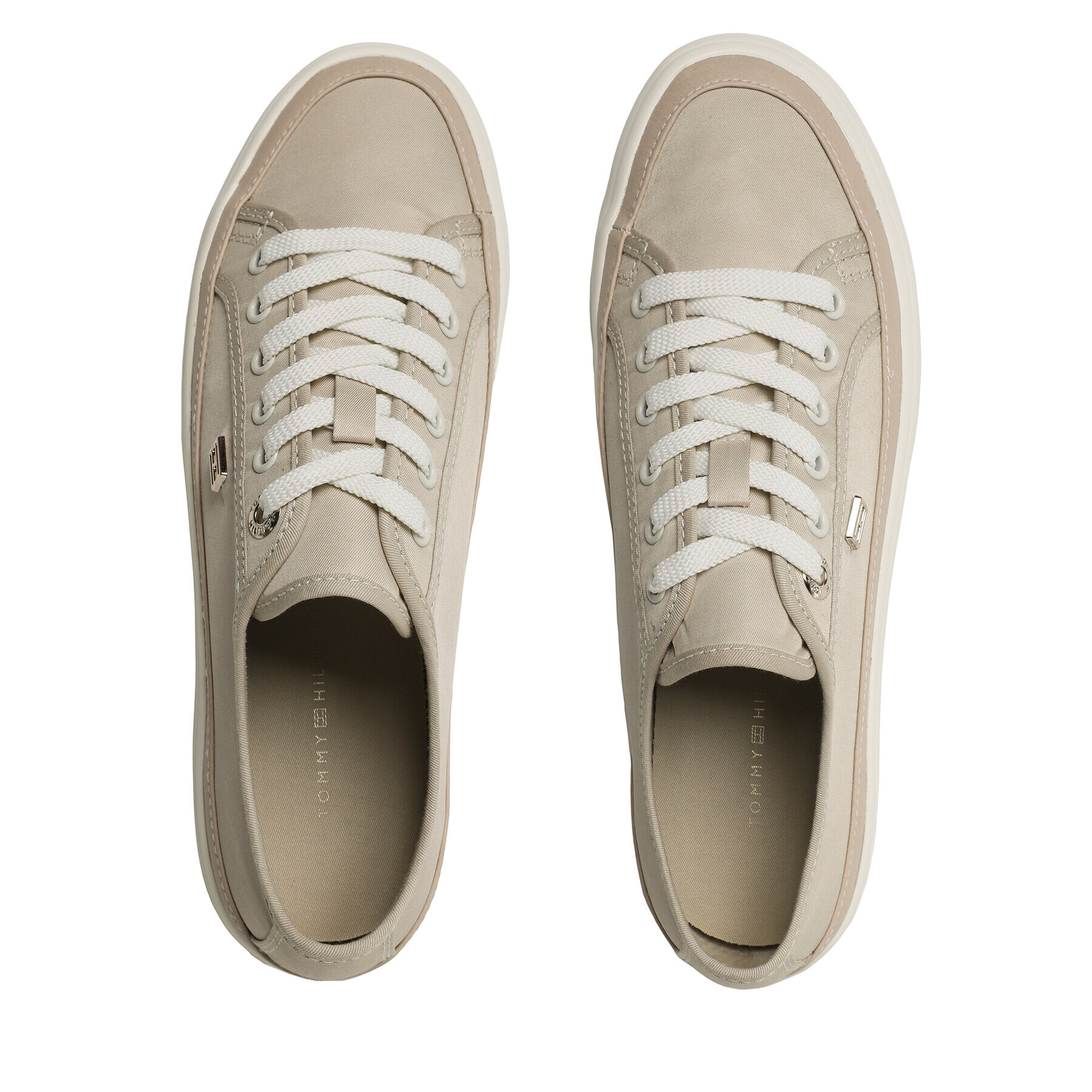 Tommy Hilfiger Teniși Essential Vulc Canvas Sneaker FW0FW07459 Bej - Pled.ro