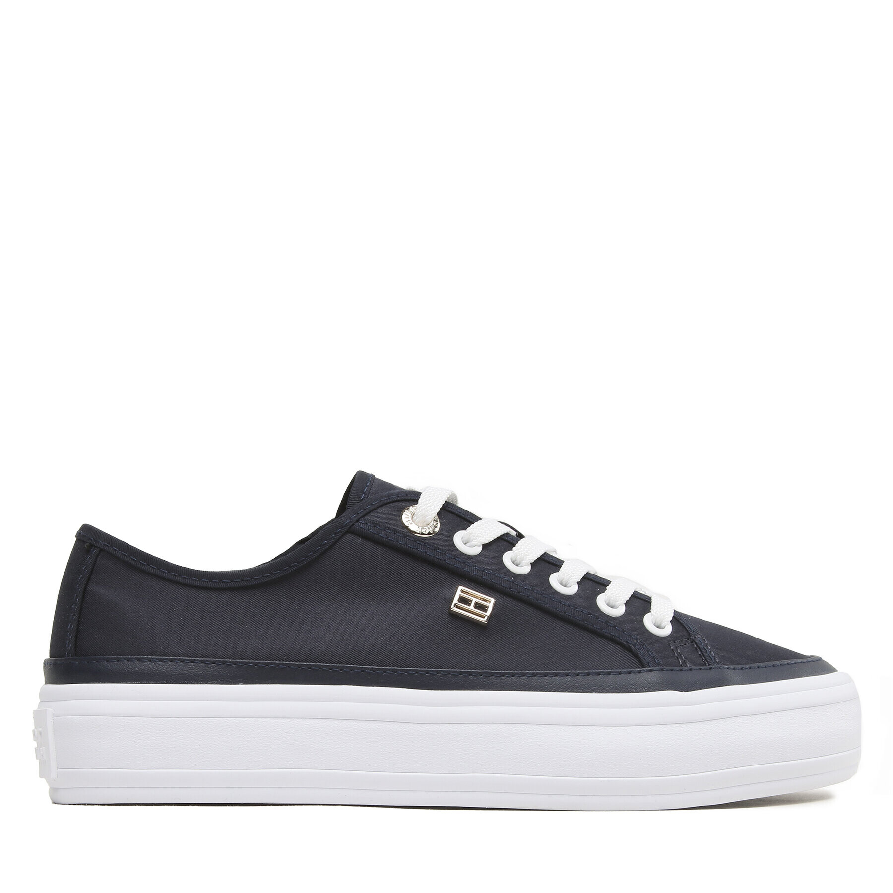 Tommy Hilfiger Teniși Essential Vulc Canvas Sneaker FW0FW07459 Bleumarin - Pled.ro