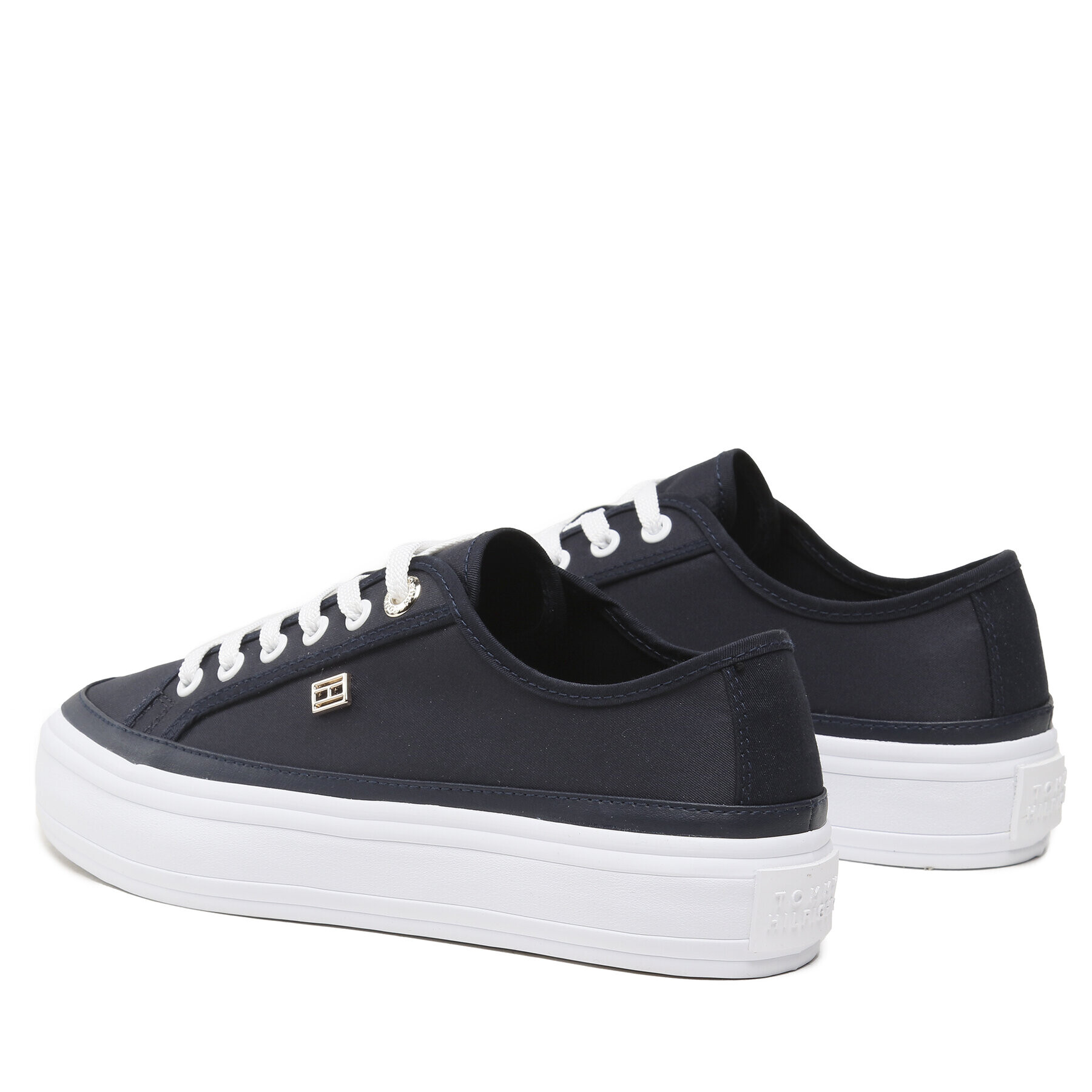 Tommy Hilfiger Teniși Essential Vulc Canvas Sneaker FW0FW07459 Bleumarin - Pled.ro