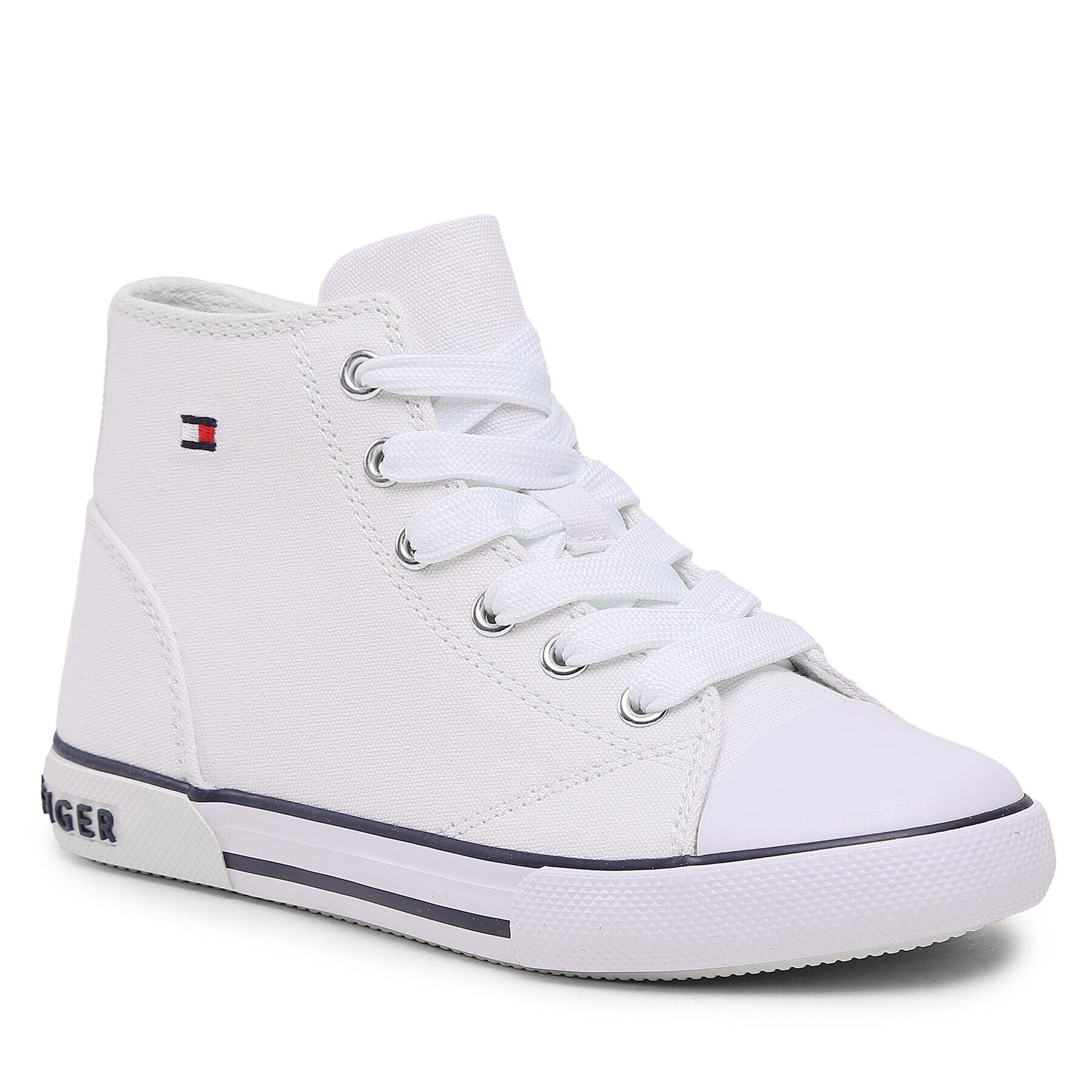 Tommy Hilfiger Teniși High Top Lace-Up Sneaker T3X4-32209-0890 M Alb - Pled.ro