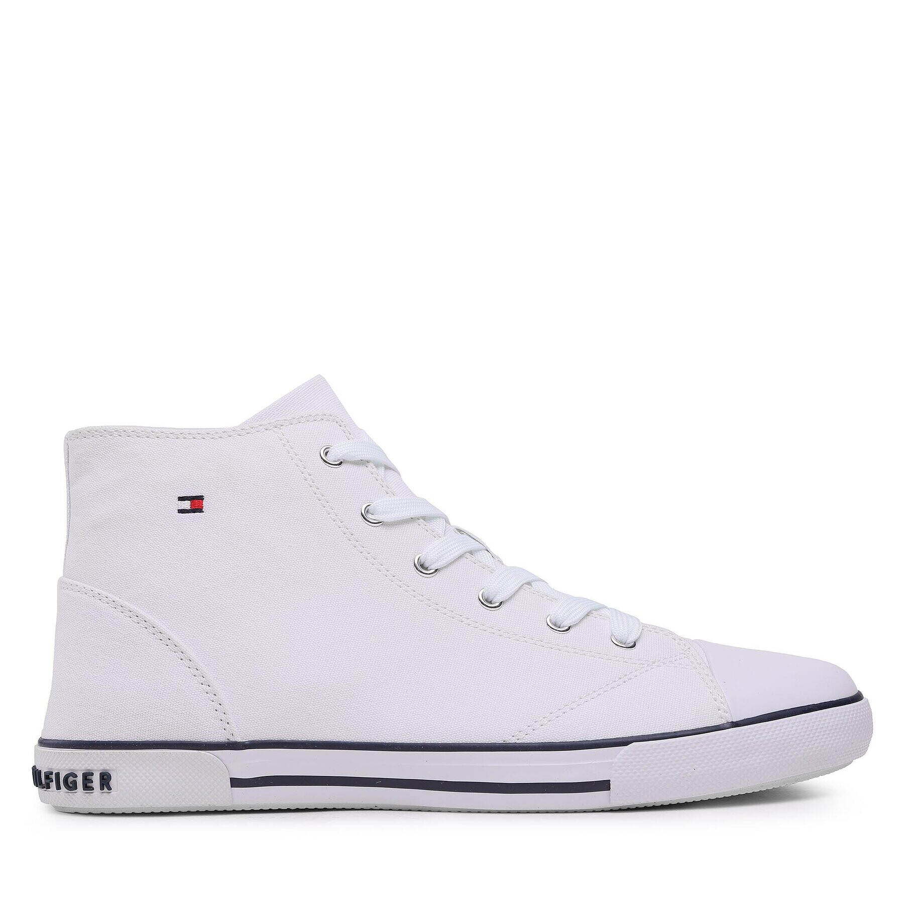 Tommy Hilfiger Teniși High Top Lace-Up Sneaker T3X4-32209-0890 S Alb - Pled.ro