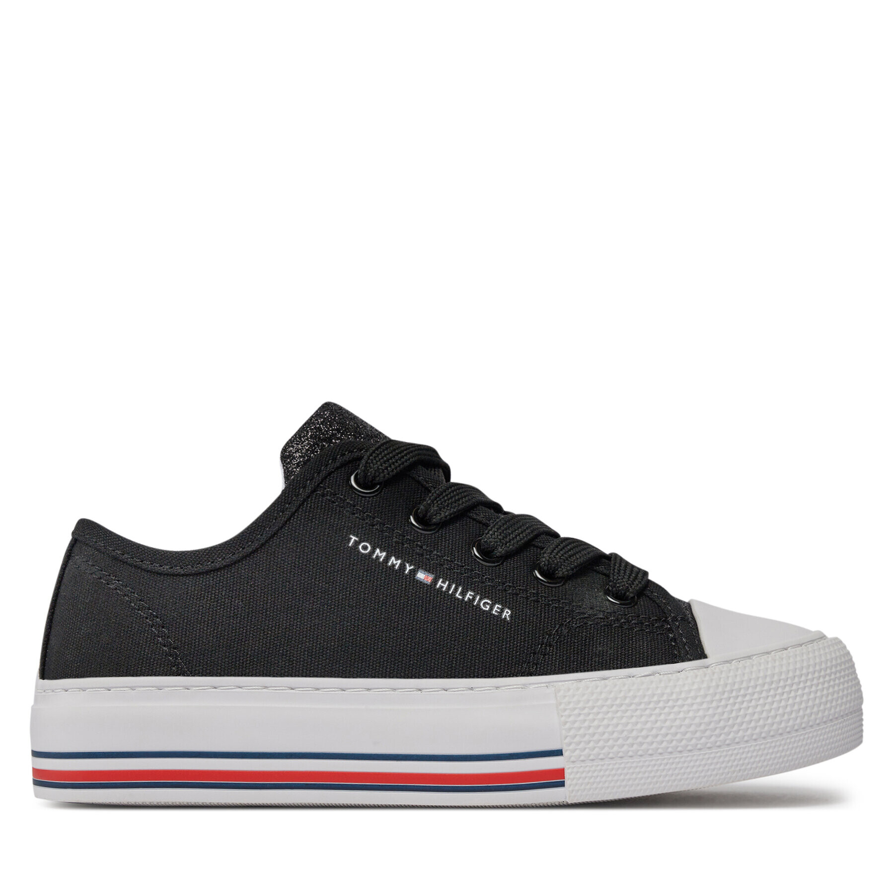 Tommy Hilfiger Teniși Low Cut Lace-Up Sneaker T3A9-33185-1687 M Negru - Pled.ro