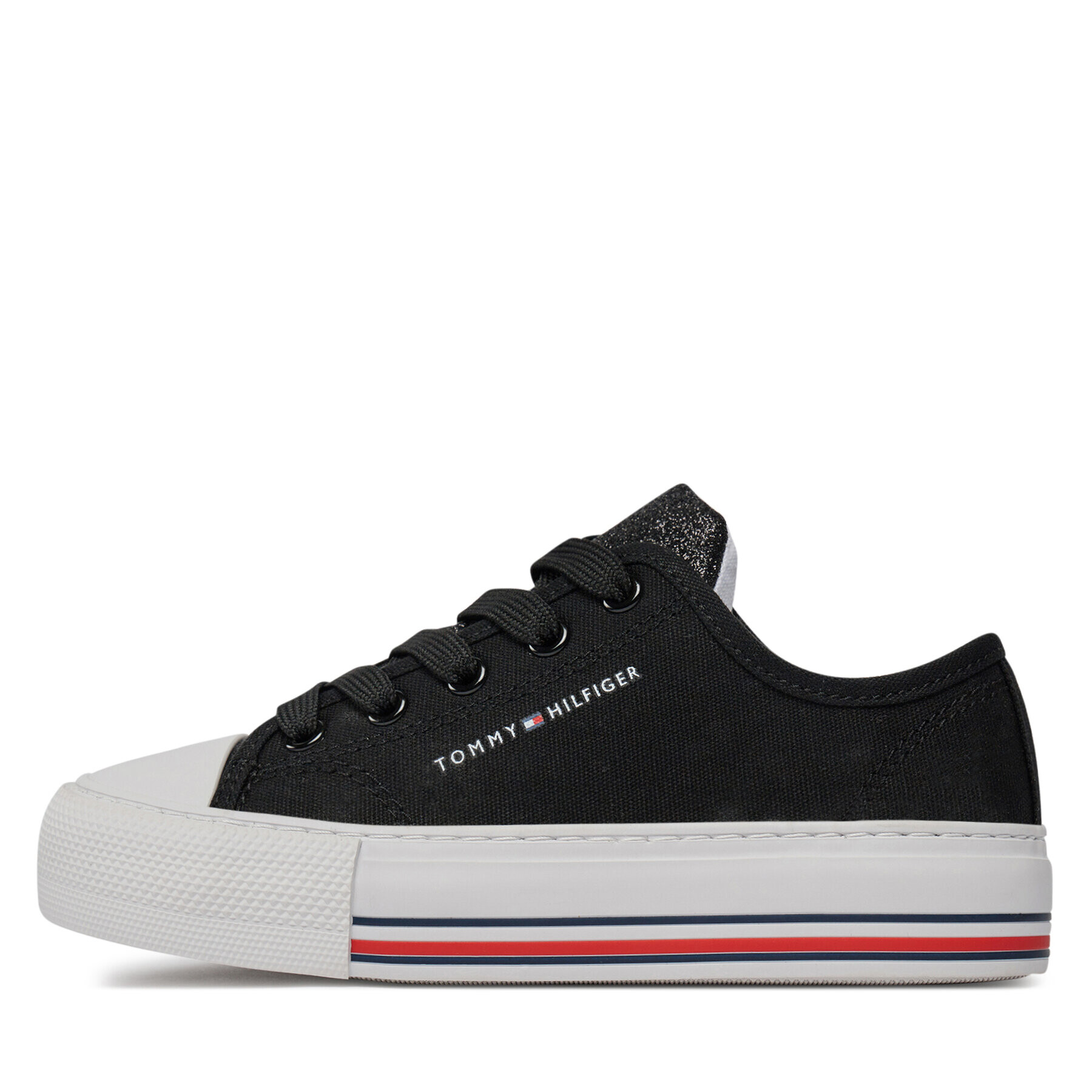 Tommy Hilfiger Teniși Low Cut Lace-Up Sneaker T3A9-33185-1687 M Negru - Pled.ro