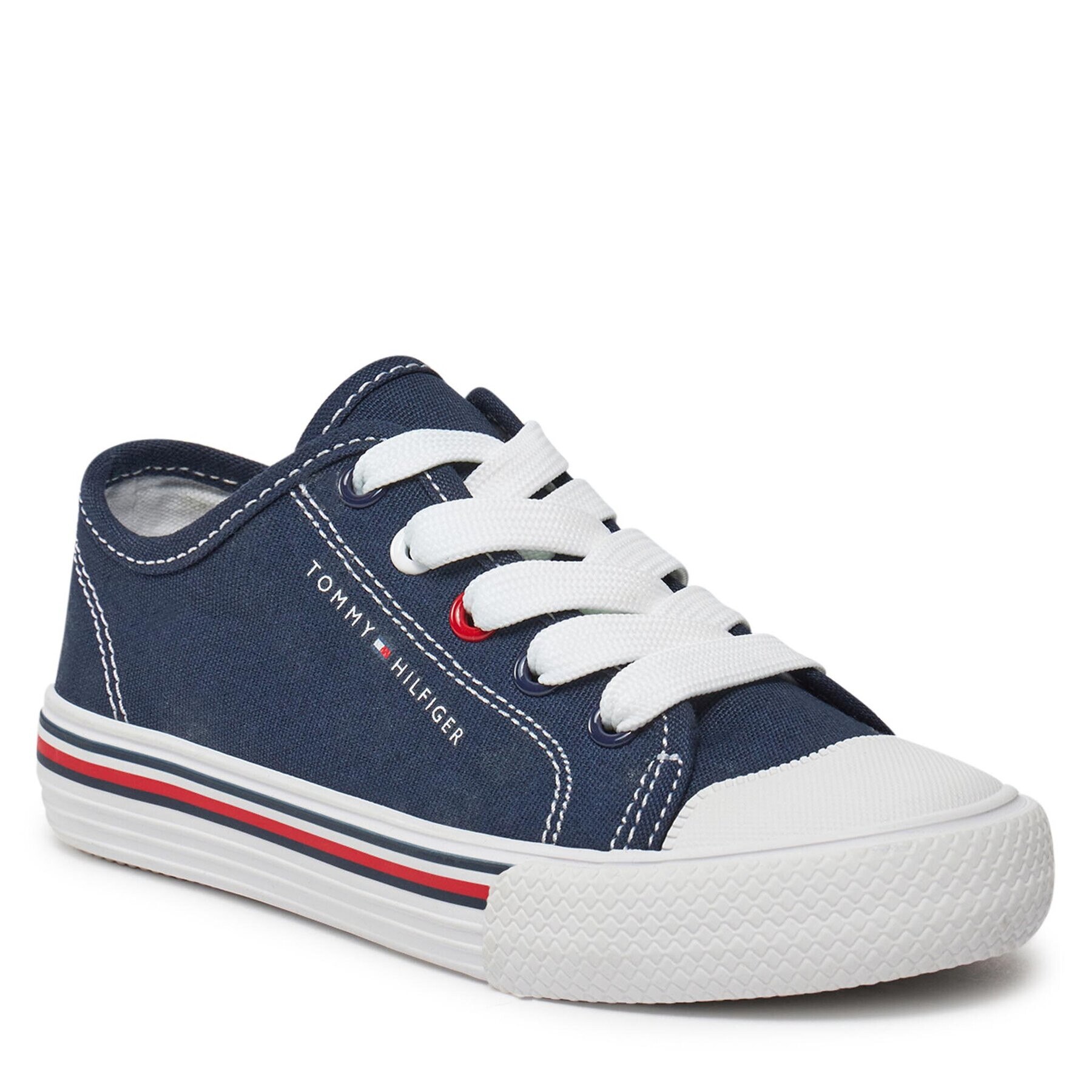 Tommy Hilfiger Teniși Low Cut Lace-Up Sneaker T3X9-33324-089 M Bleumarin - Pled.ro