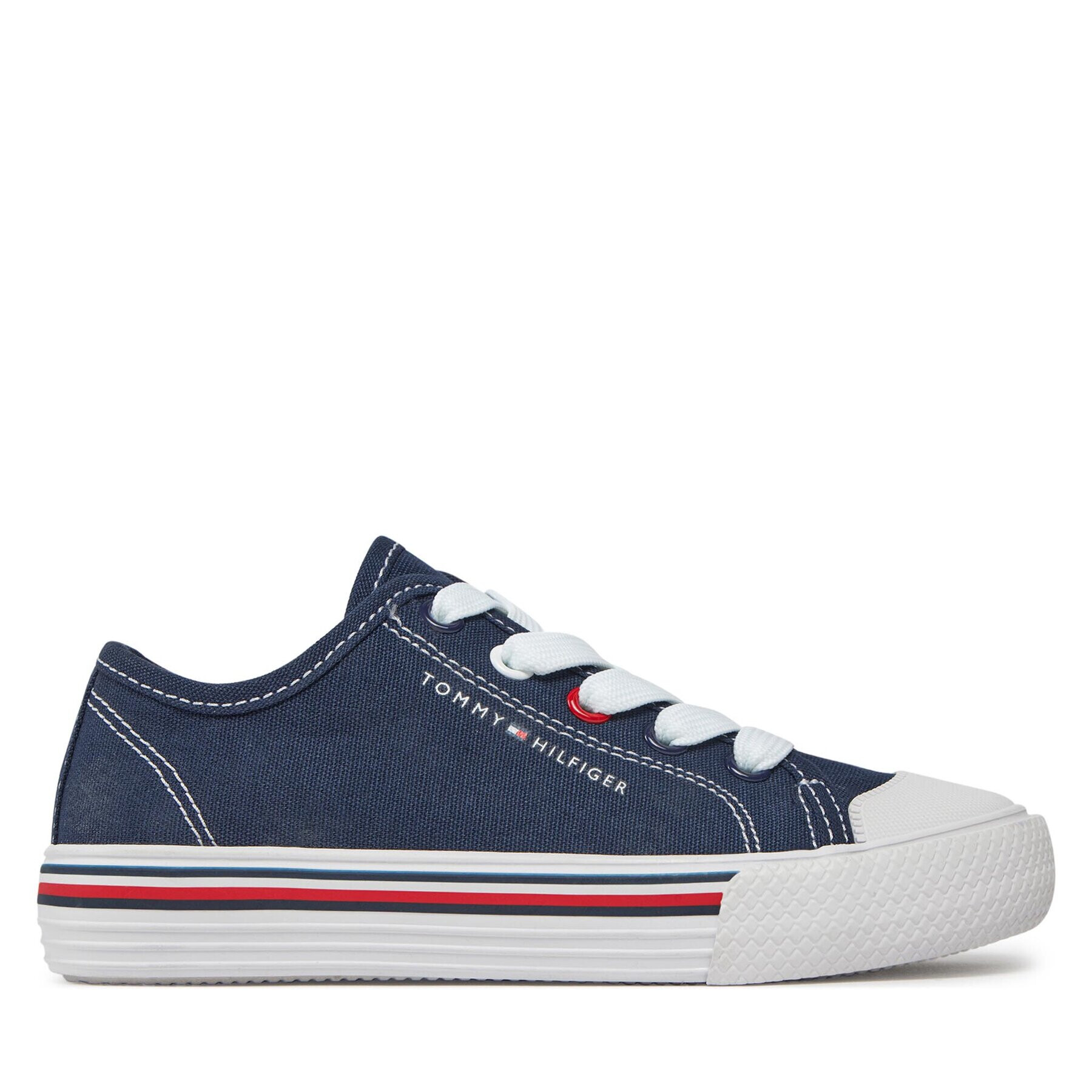 Tommy Hilfiger Teniși Low Cut Lace-Up Sneaker T3X9-33324-089 M Bleumarin - Pled.ro