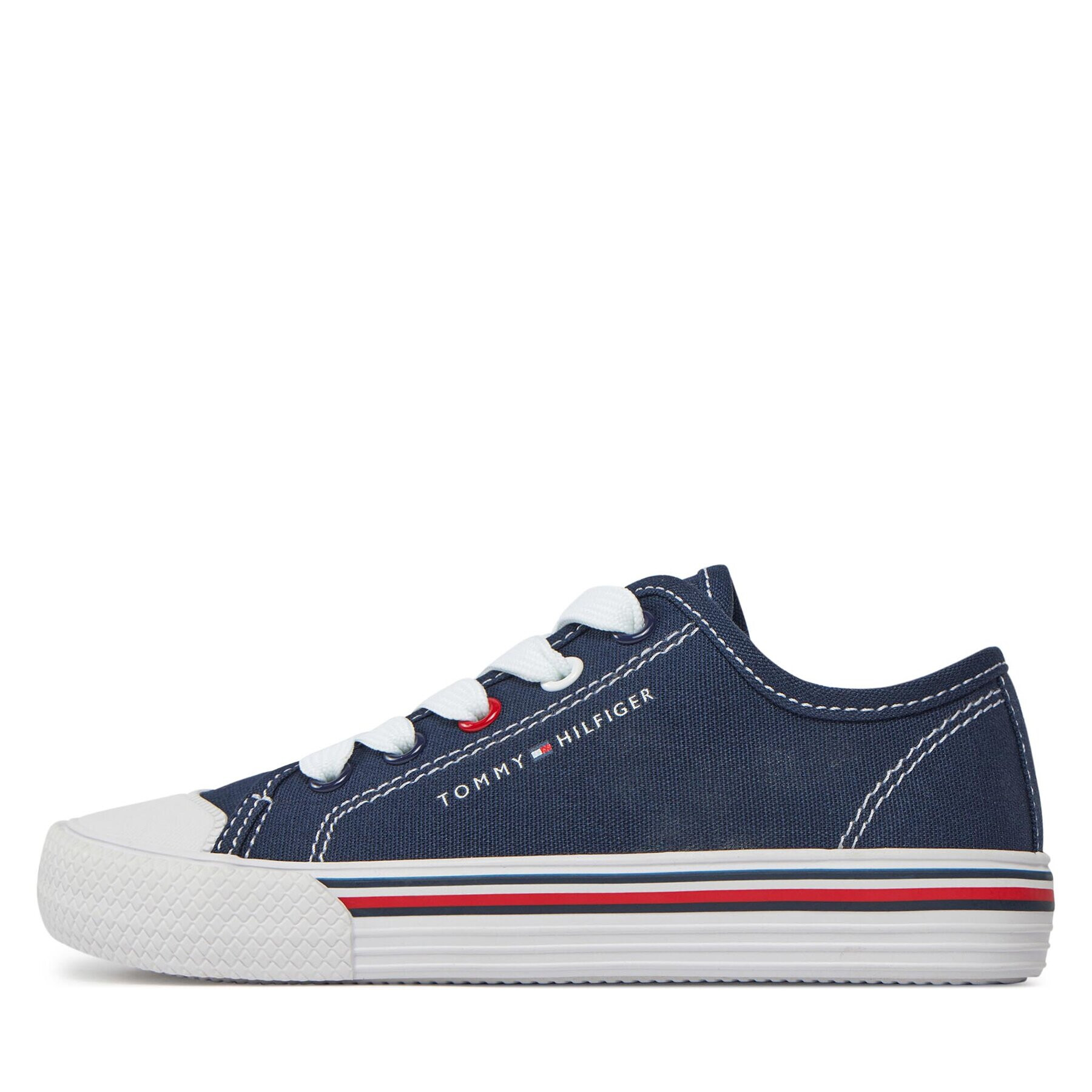 Tommy Hilfiger Teniși Low Cut Lace-Up Sneaker T3X9-33324-089 M Bleumarin - Pled.ro