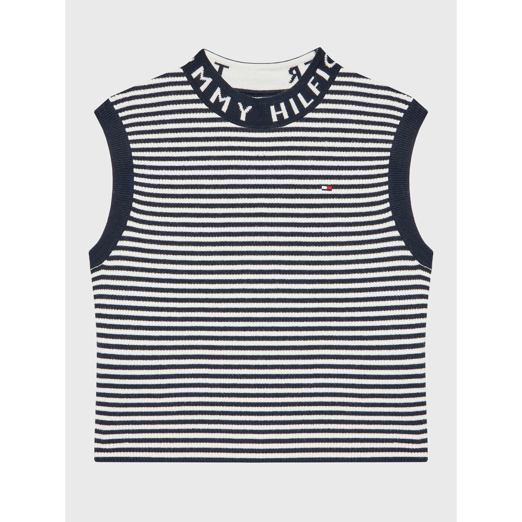 Tommy Hilfiger Top KG0KG06800 Bleumarin Regular Fit - Pled.ro