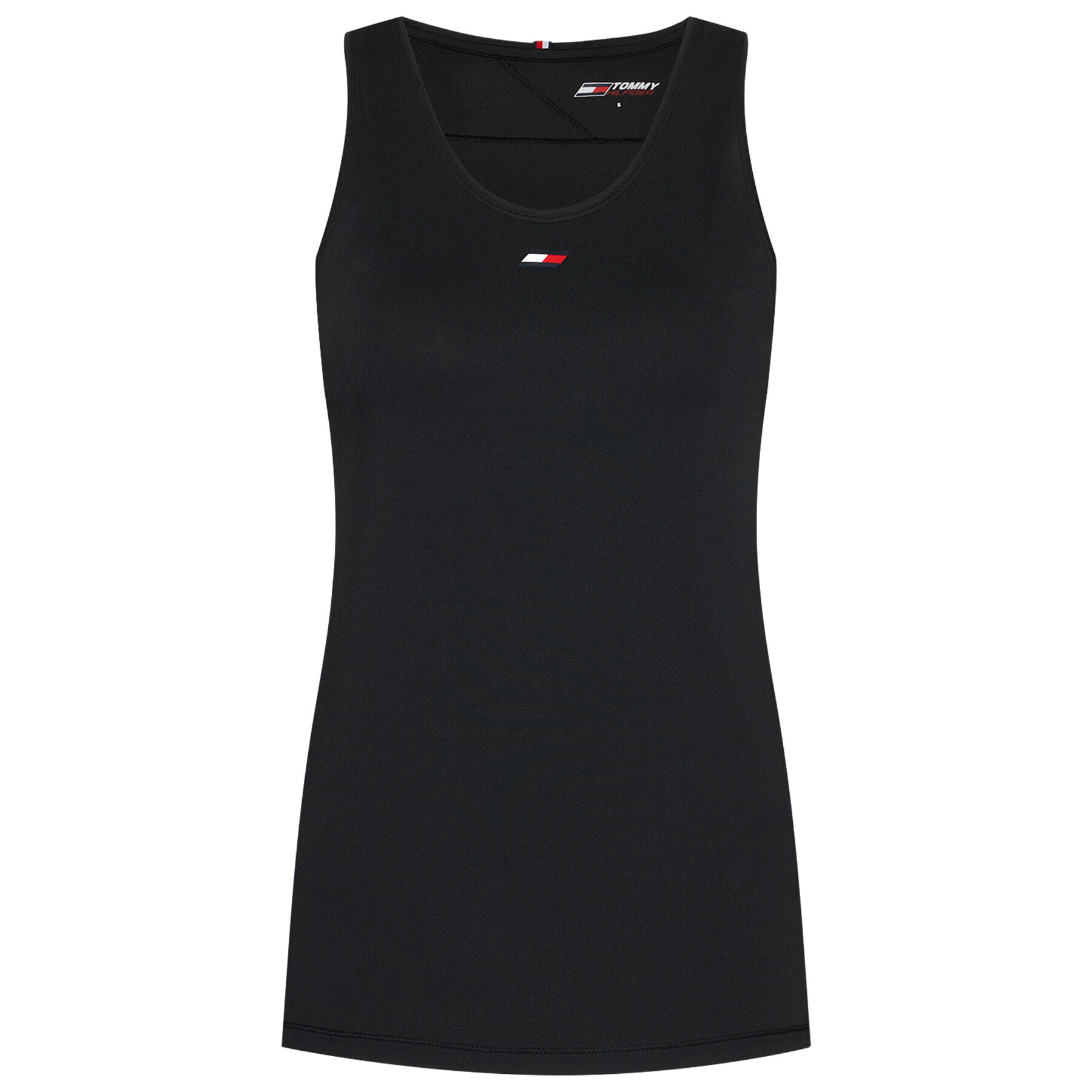 Tommy Hilfiger Top R-nk S10S100923 Negru Regular Fit - Pled.ro