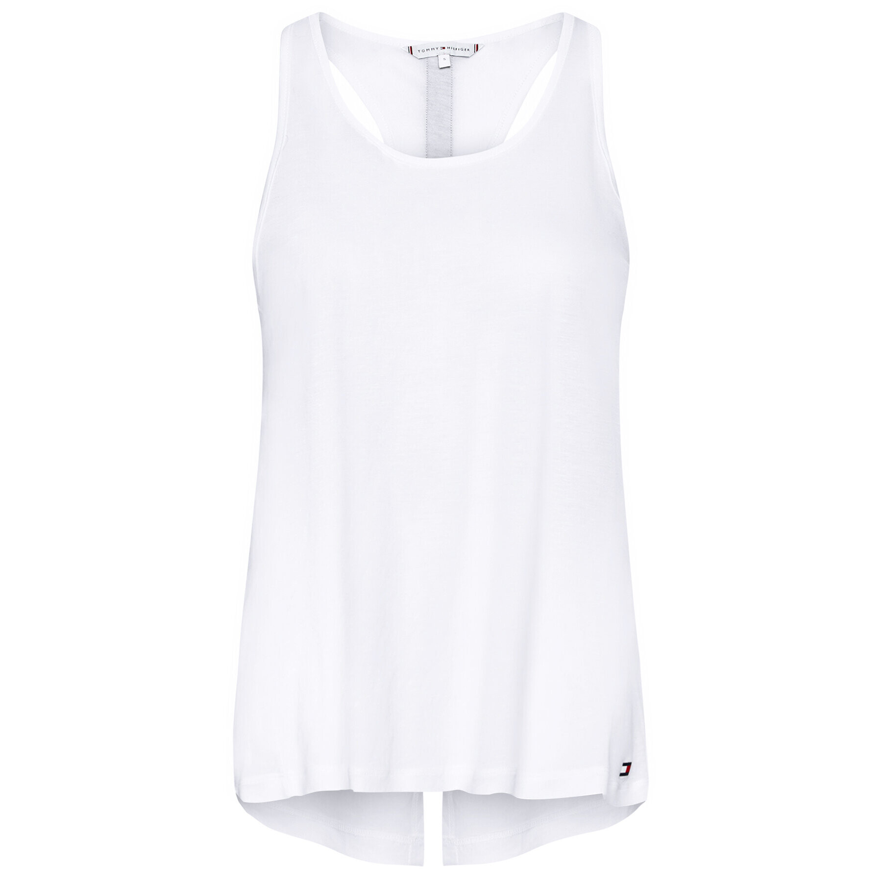 Tommy Hilfiger Top Tank UW0UW02882 Alb Regular Fit - Pled.ro