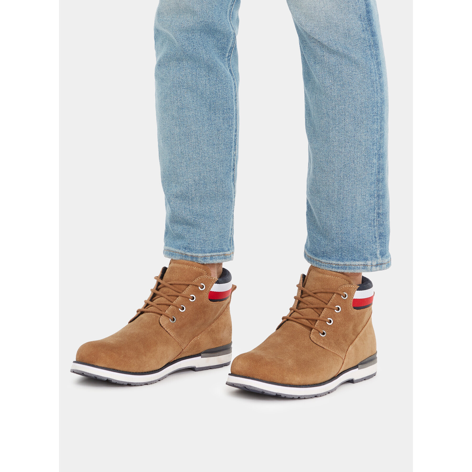 Tommy Hilfiger Trappers Core Hilfiger Suede Boot FM0FM04800 Maro - Pled.ro