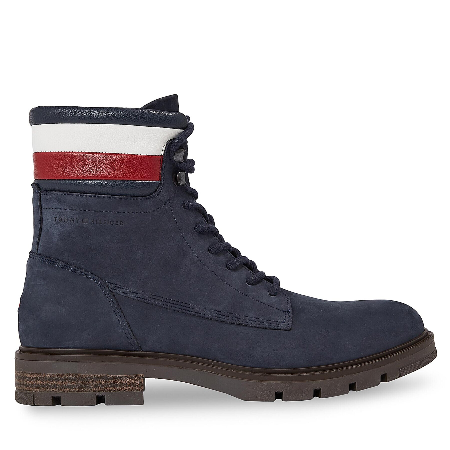 Tommy Hilfiger Trappers Corporate Hilfiger Nubuck Boot FM0FM04801 Albastru - Pled.ro