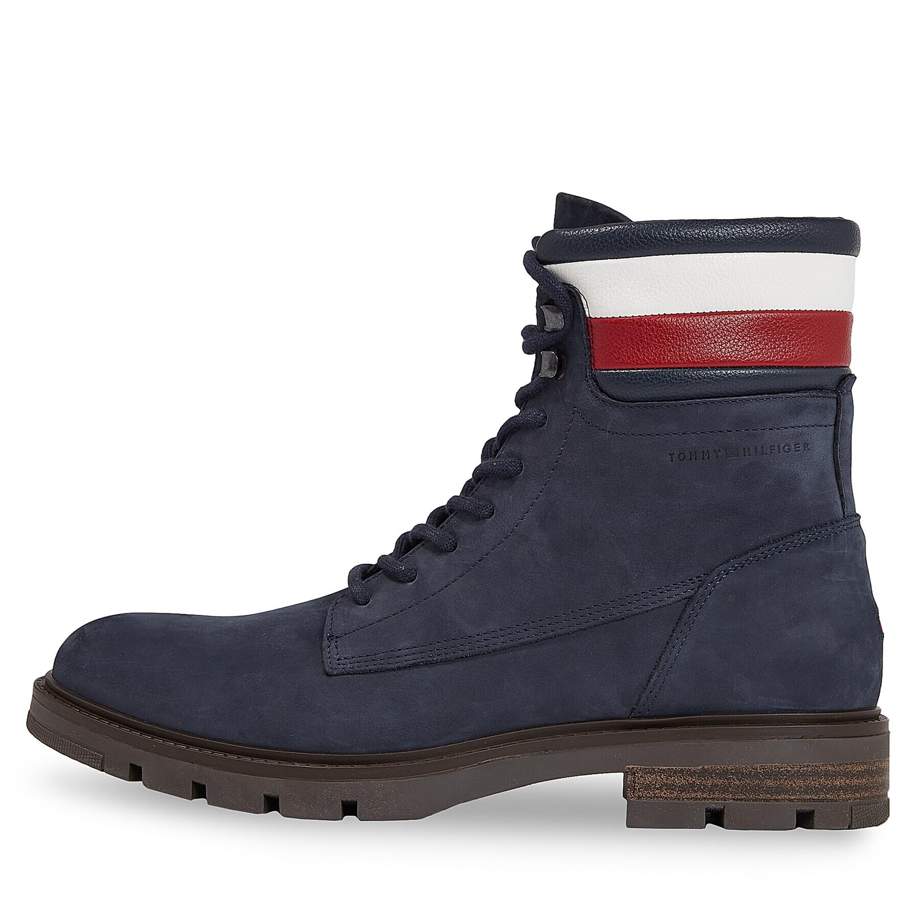 Tommy Hilfiger Trappers Corporate Hilfiger Nubuck Boot FM0FM04801 Albastru - Pled.ro