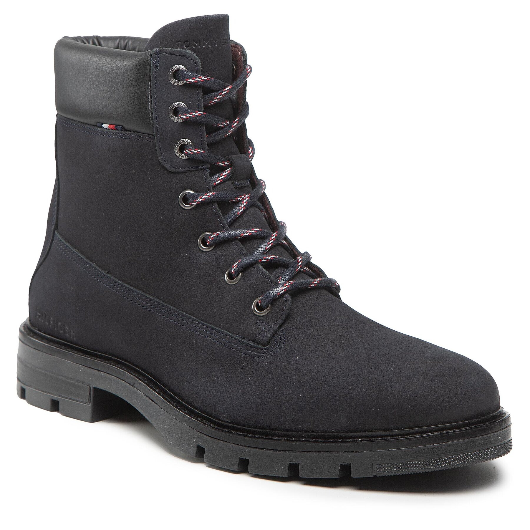 Tommy Hilfiger Trappers Padded Nubuck Boot FM0FM04205 Bleumarin - Pled.ro