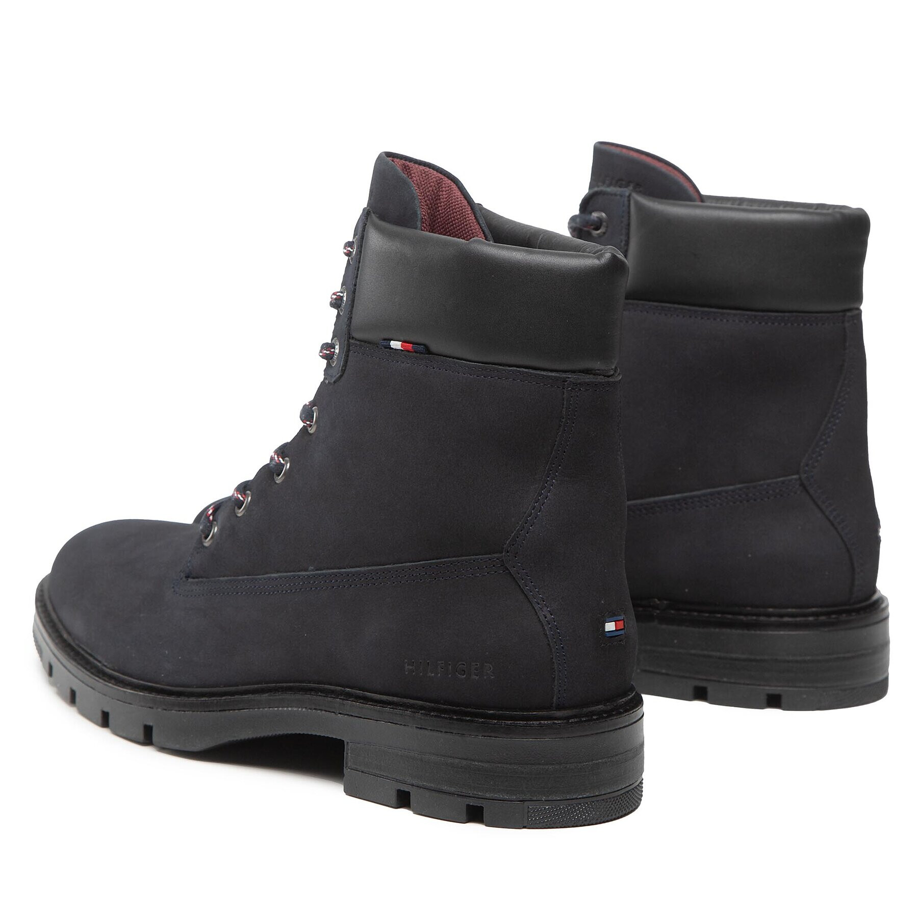 Tommy Hilfiger Trappers Padded Nubuck Boot FM0FM04205 Bleumarin - Pled.ro