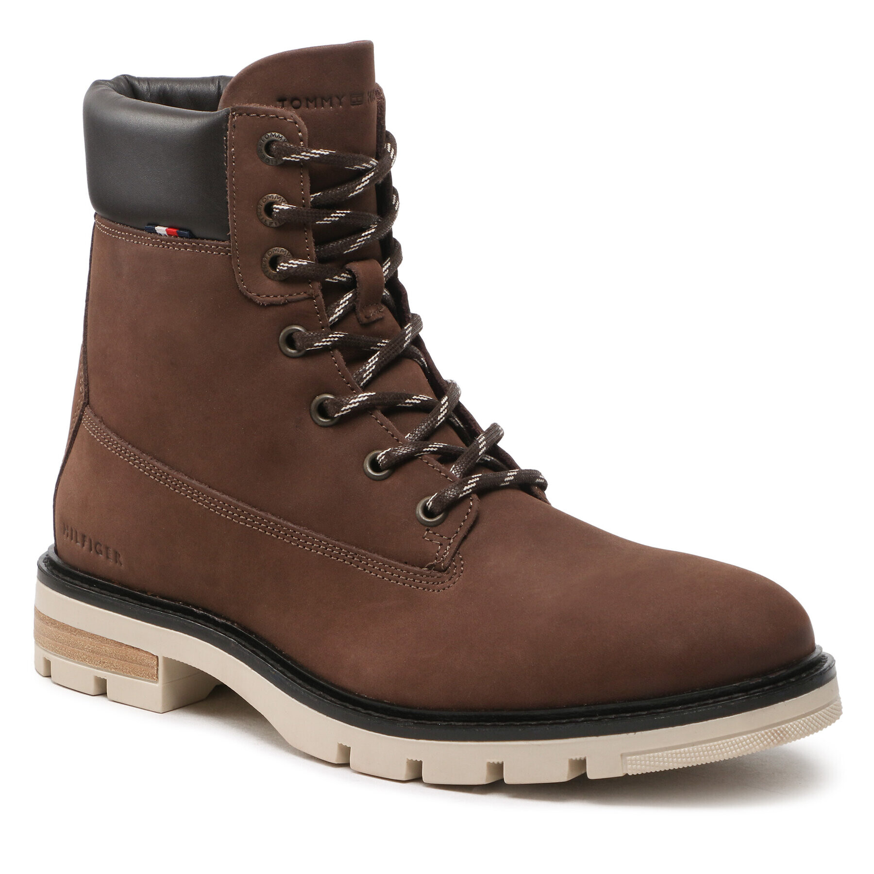 Tommy Hilfiger Trappers Padded Nubuck Boot FM0FM04205 Maro - Pled.ro