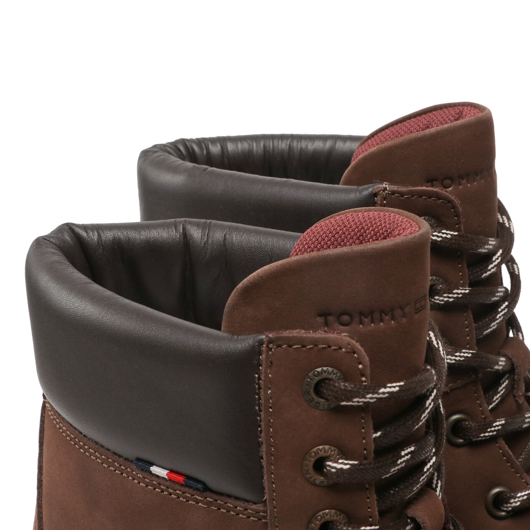 Tommy Hilfiger Trappers Padded Nubuck Boot FM0FM04205 Maro - Pled.ro