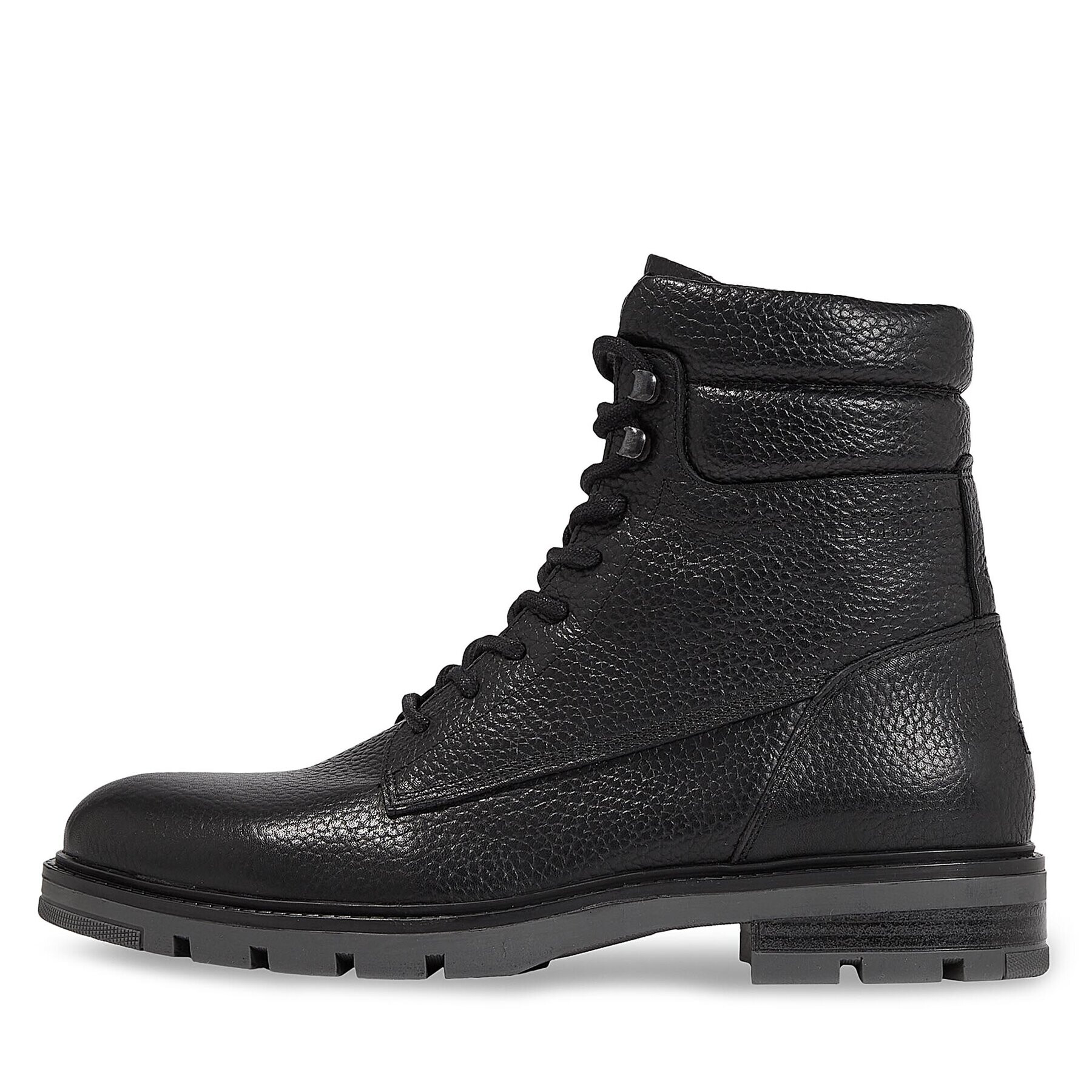 Tommy Hilfiger Trappers Warm Padded Hilfiger Lth Boot FM0FM04802 Negru - Pled.ro