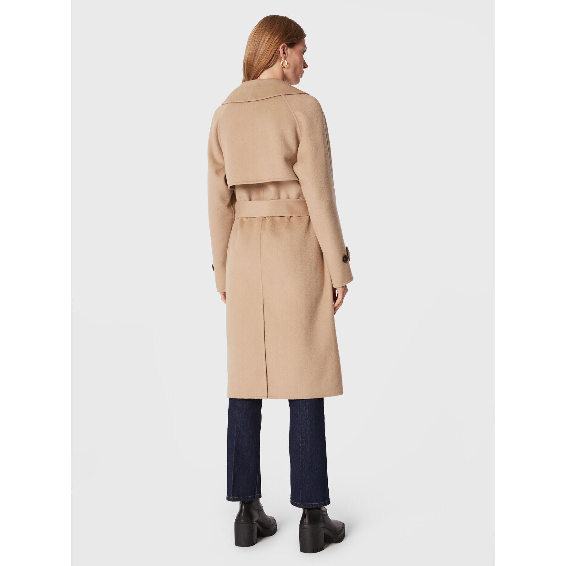 Tommy Hilfiger Trench WW0WW36941 Bej Relaxed Fit - Pled.ro