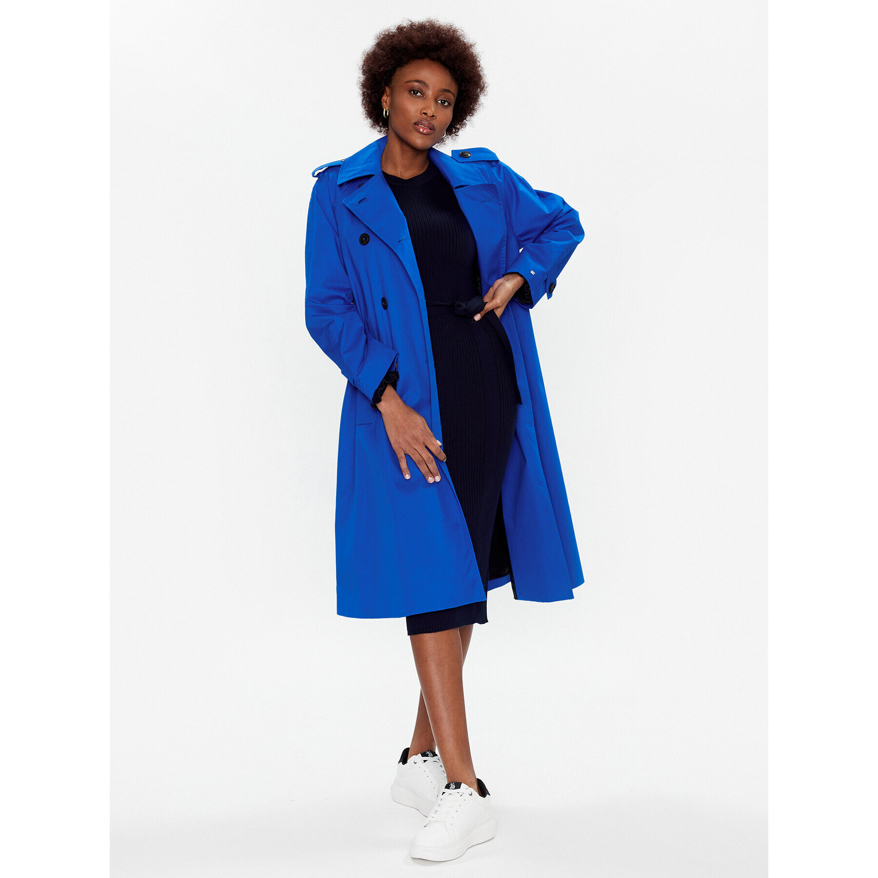 Tommy Hilfiger Trench WW0WW36960 Albastru Regular Fit - Pled.ro