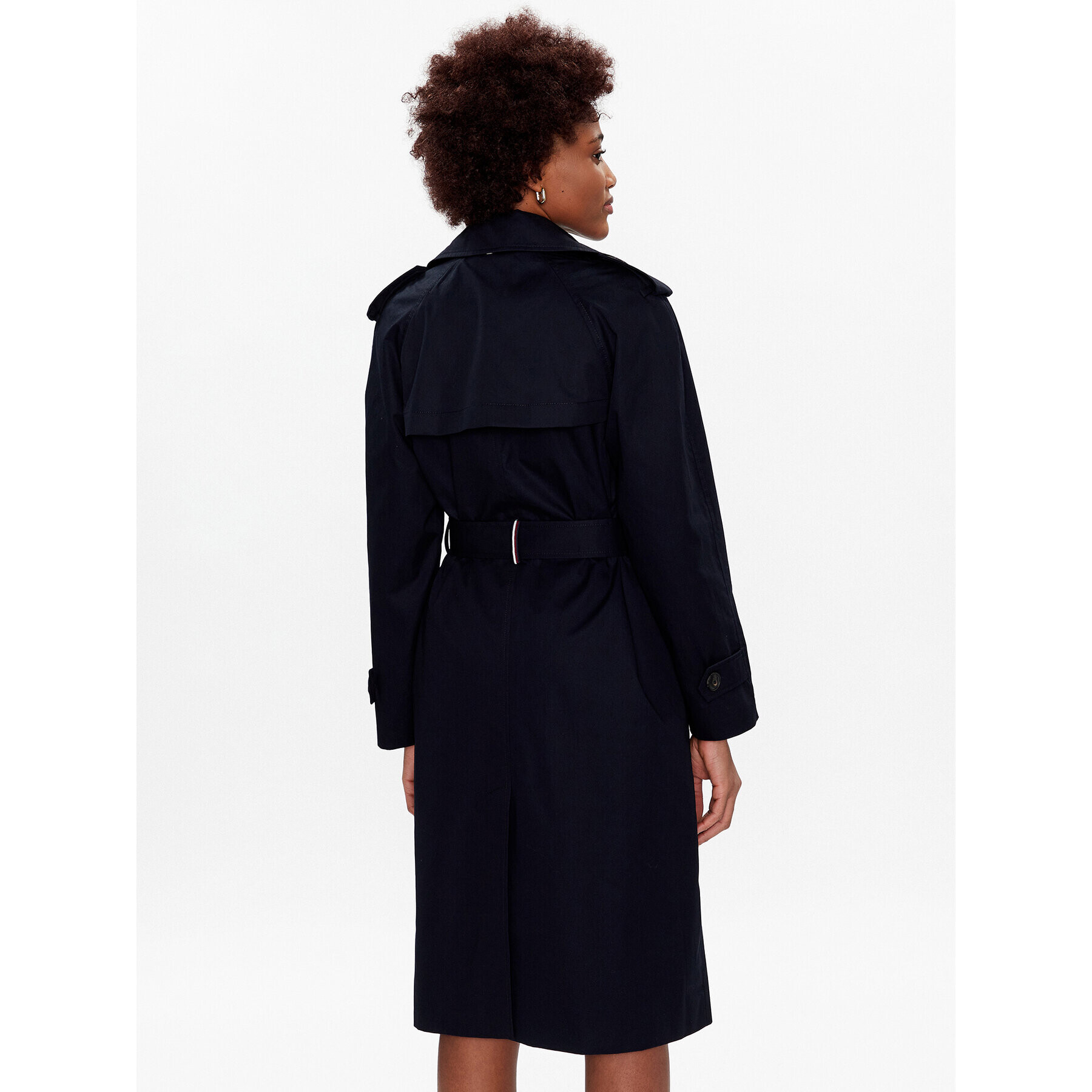 Tommy Hilfiger Trench WW0WW36960 Bleumarin Regular Fit - Pled.ro