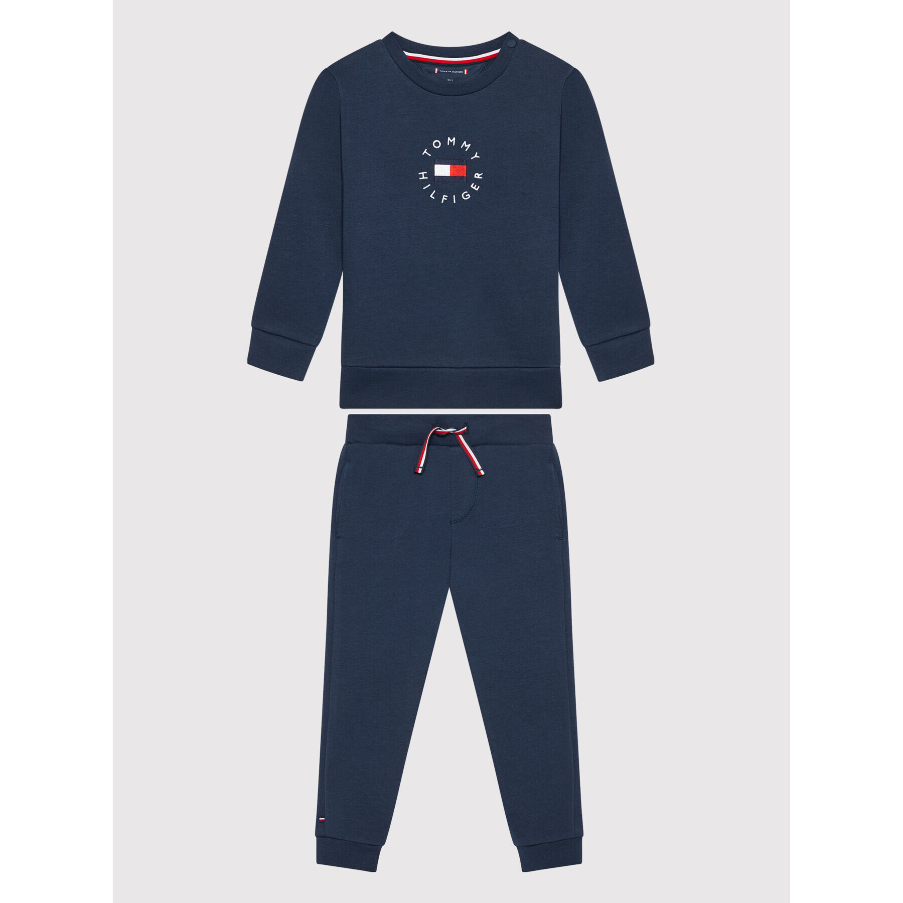 Tommy Hilfiger Trening Baby Heritage Logo KN0KN01371 Bleumarin Regular Fit - Pled.ro