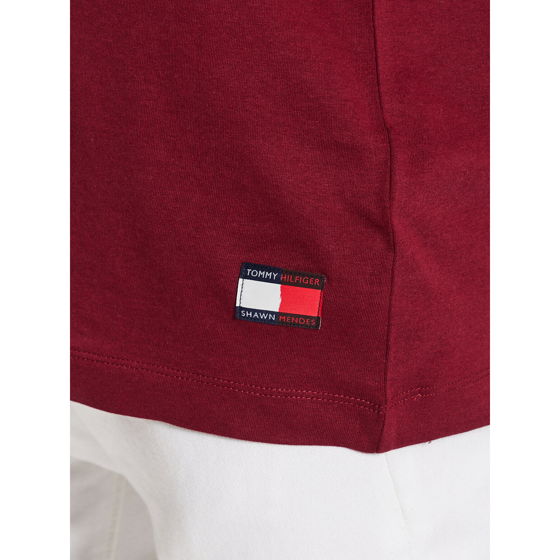 Tommy Hilfiger Tricou Archive MW0MW31189 Vișiniu Relaxed Fit - Pled.ro